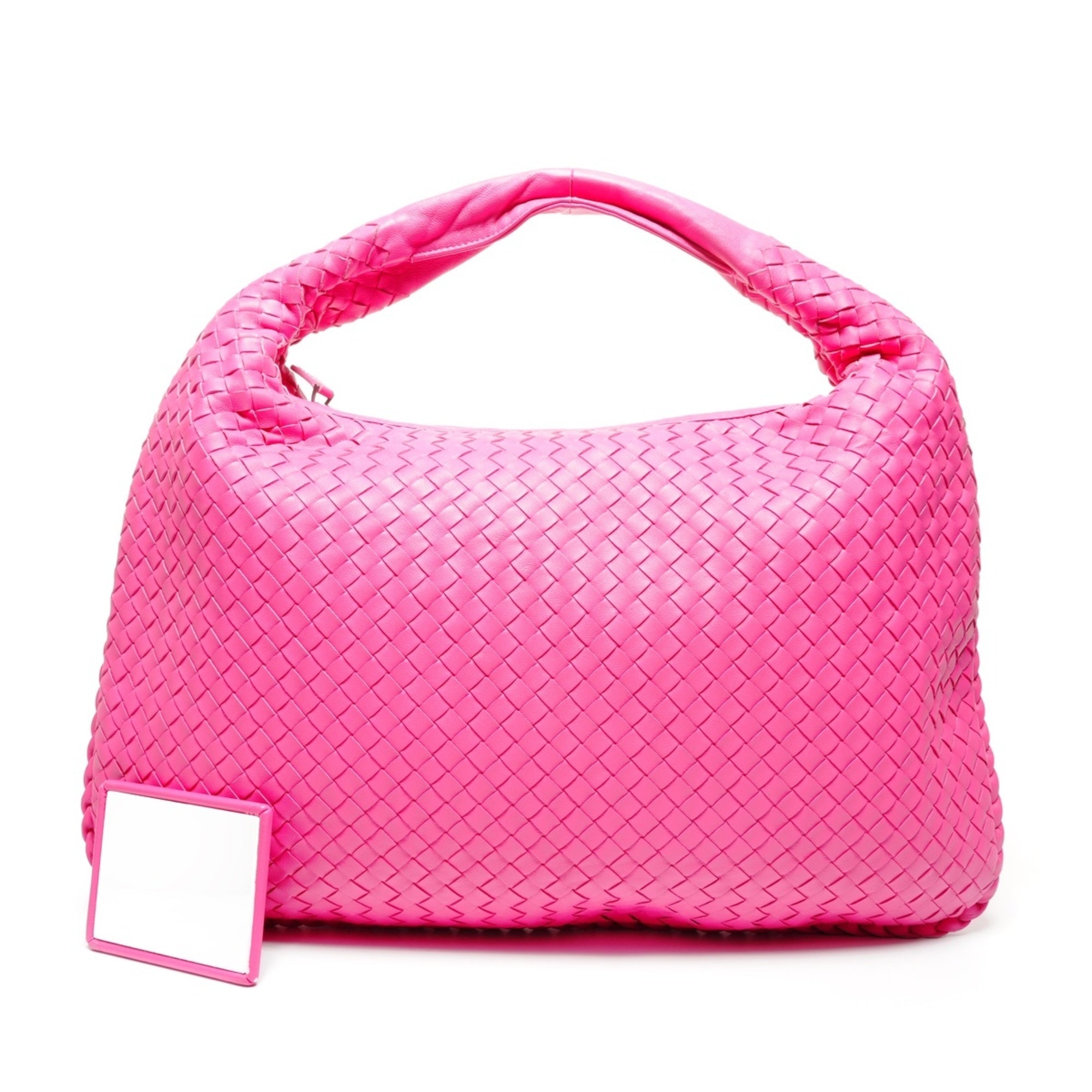 Bottega Veneta Intrecciato Pink Handbag (Pre-Owned)