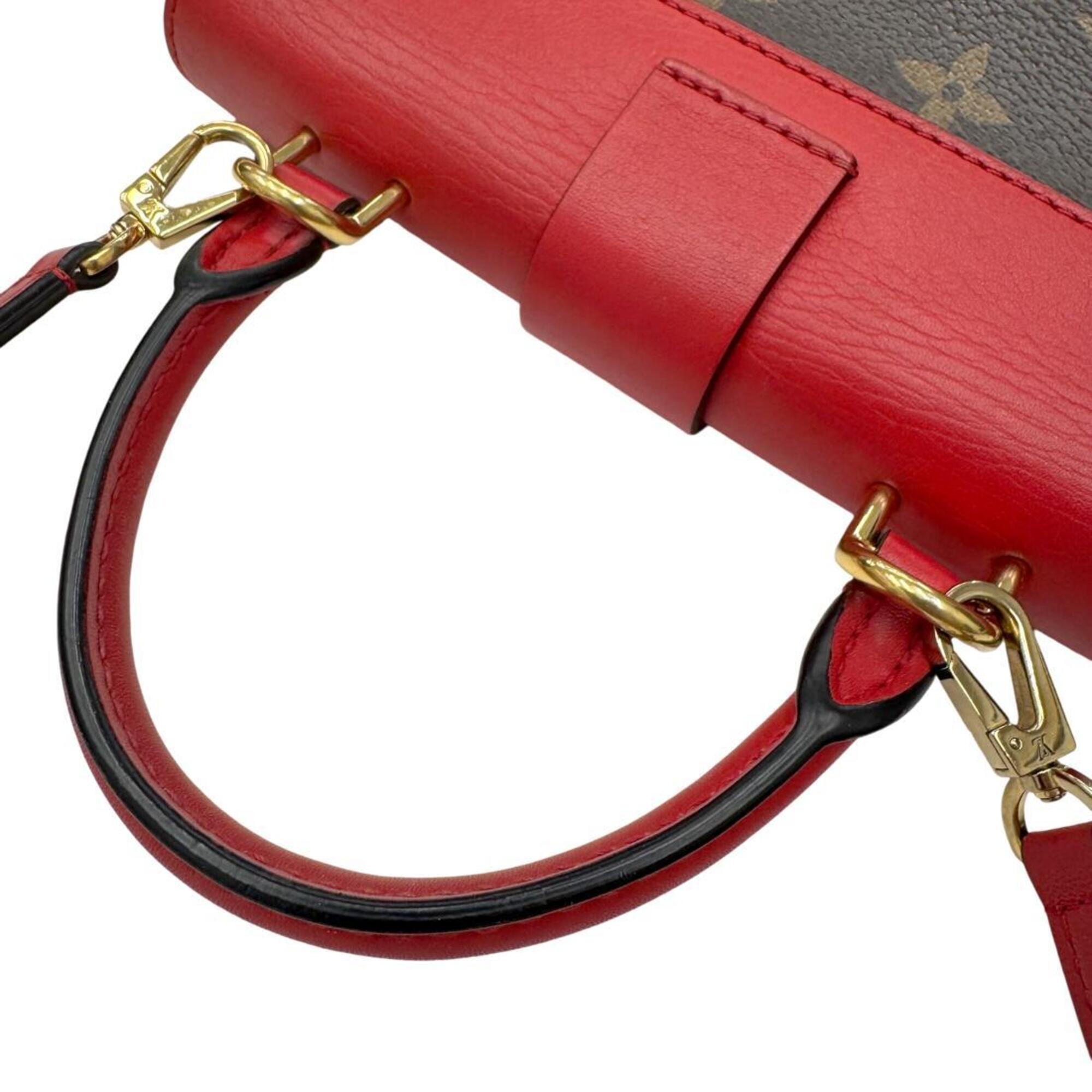 Louis Vuitton Monogram Brown Coquelicots Monogram Monogram Handbag Shoulder Bag (Pre-Owned)