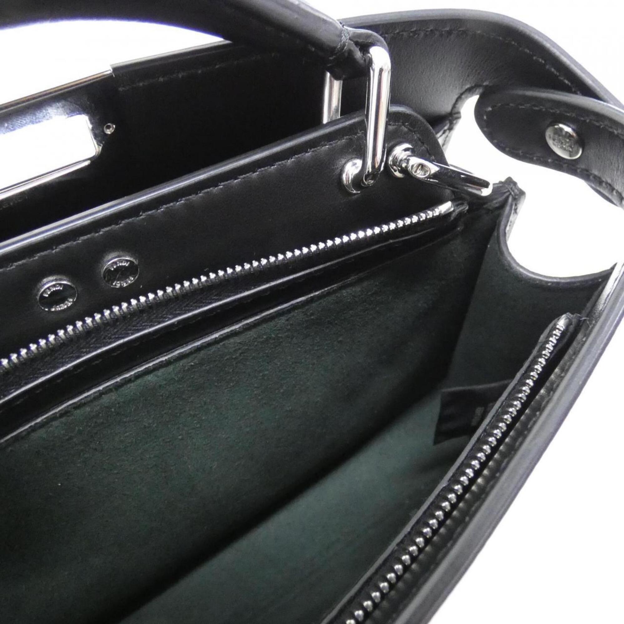 Fendi Black Leather Handbag (Pre-Owned)