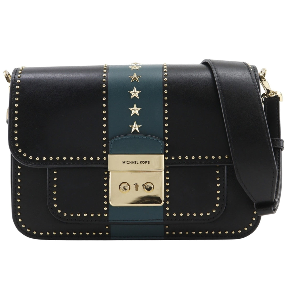 Michael Kors Black Leather Shoulder Bag (Pre-Owned)