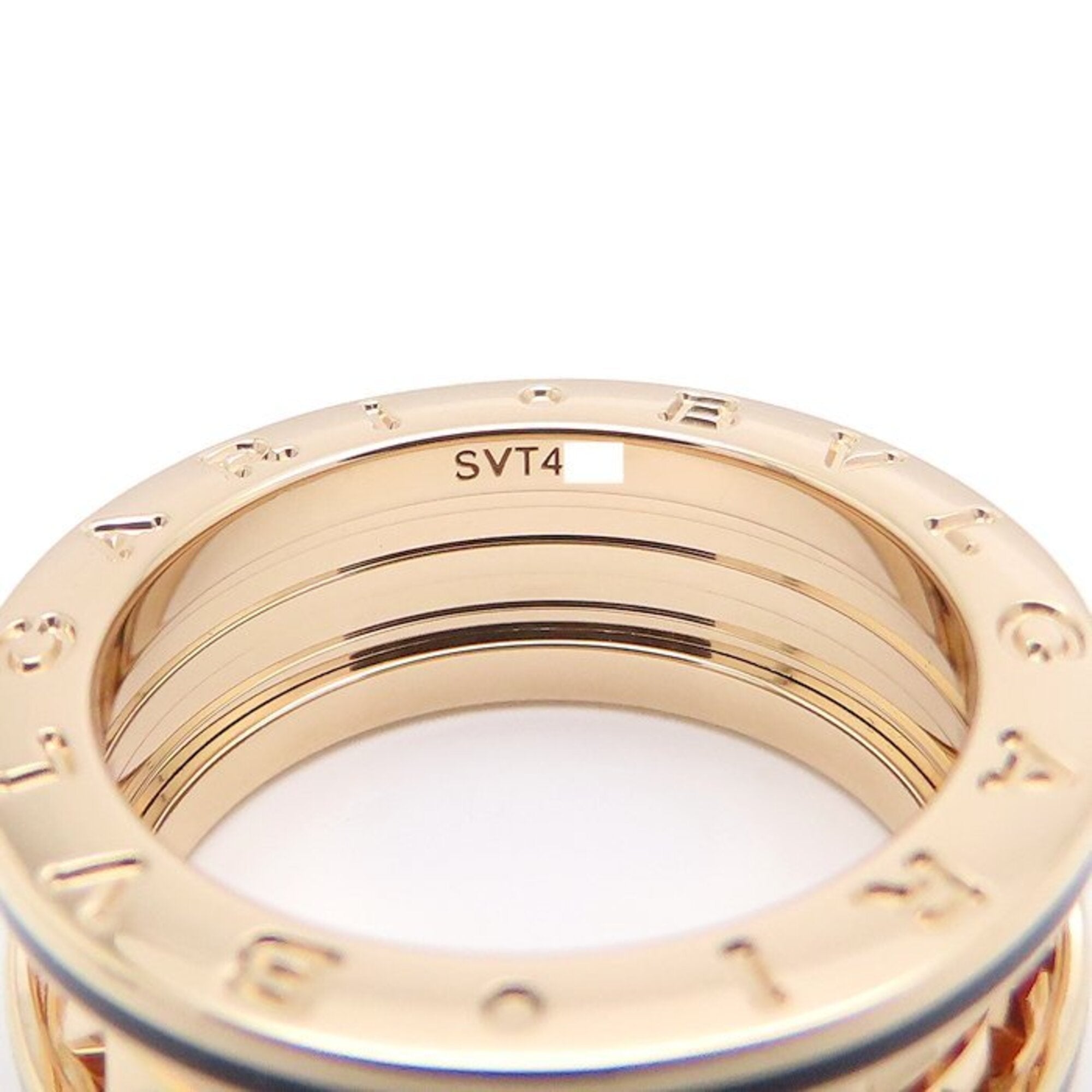 Bvlgari B.Zero1 Pink Gold (18K) Ceramic Band Ring (Pre-Owned)