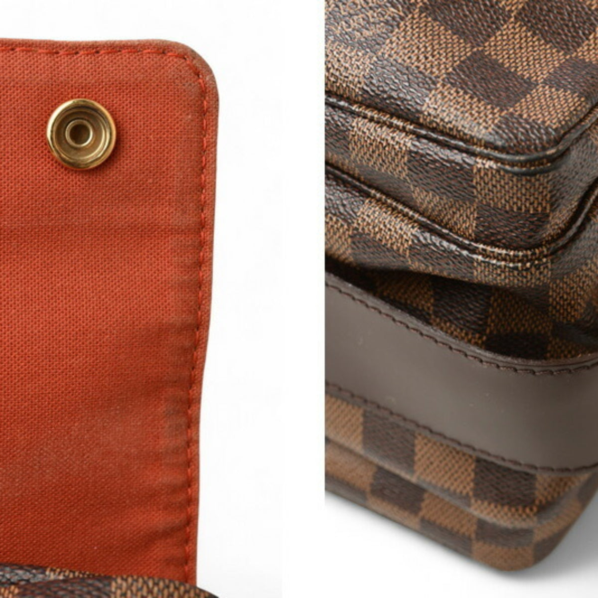 Louis Vuitton Damier Brown Damier Canvas Coated Canvas Shoulder Bag (Pre-Owned)
