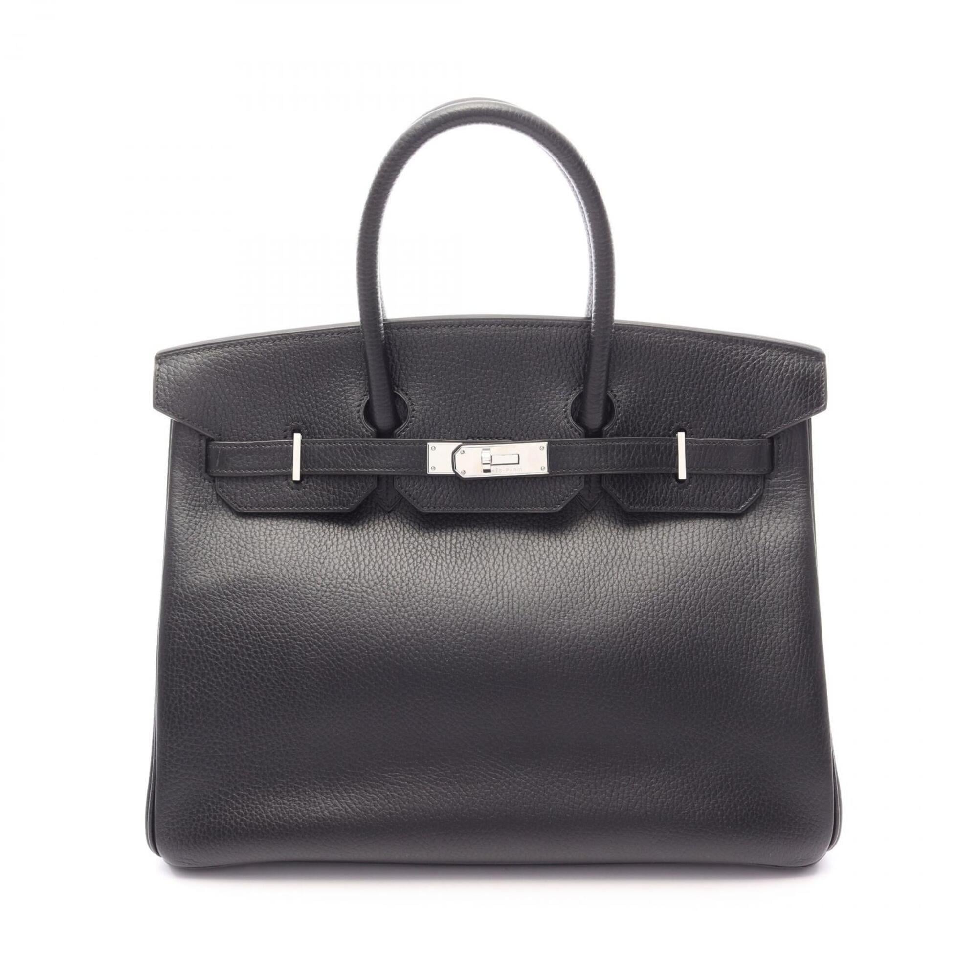Hermes Black Ardennes Leather Leather Handbag (Pre-Owned)