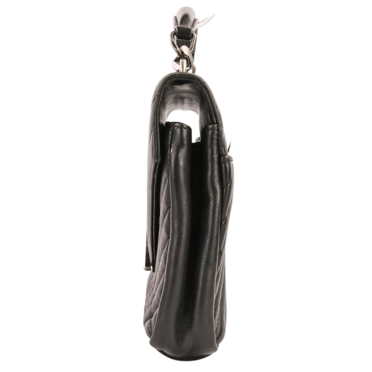 Yves Saint Laurent Black Leather Shoulder Bag (Pre-Owned)