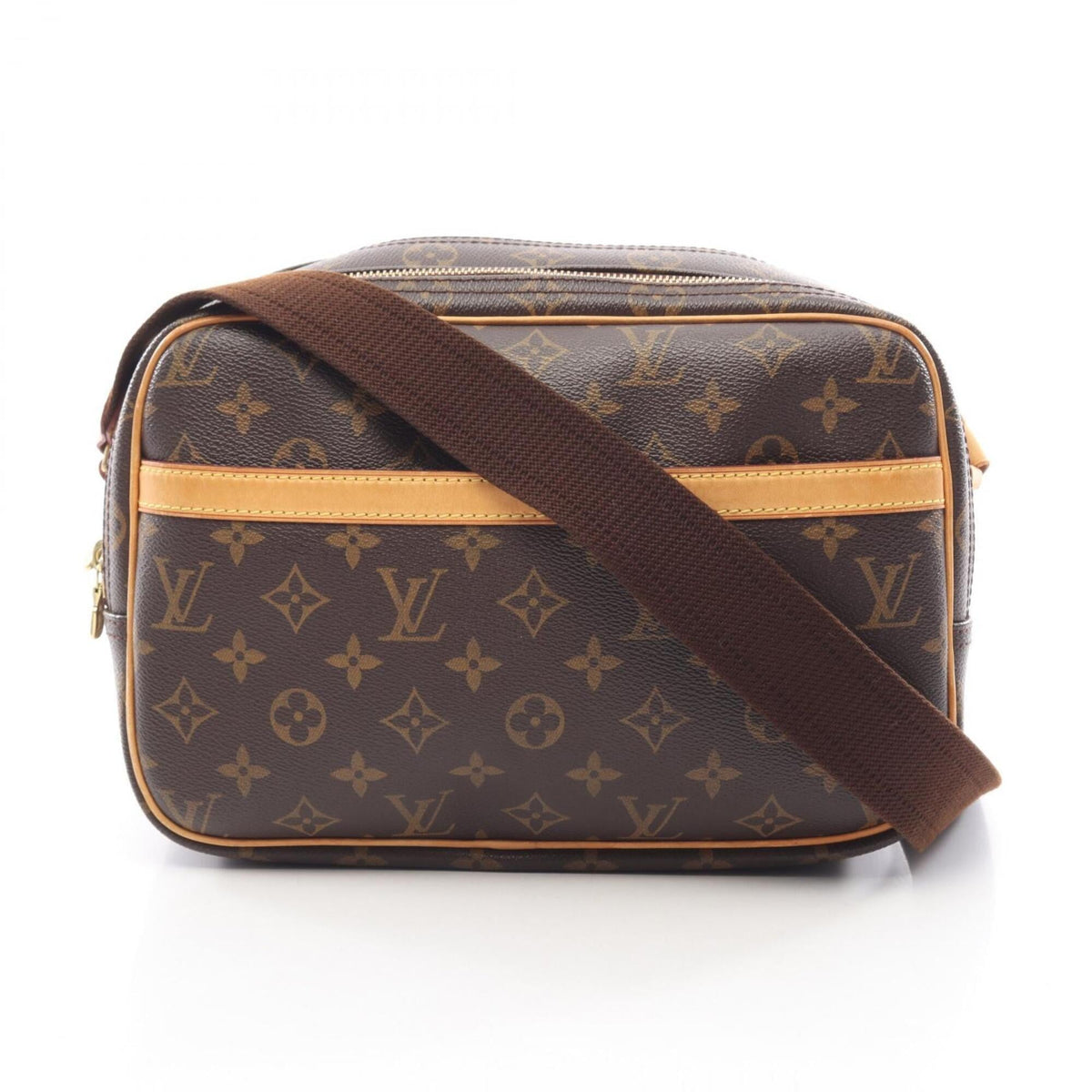 Louis Vuitton Brown Monogram Monogram Leather Handbag Shoulder Bag (Pre-Owned)