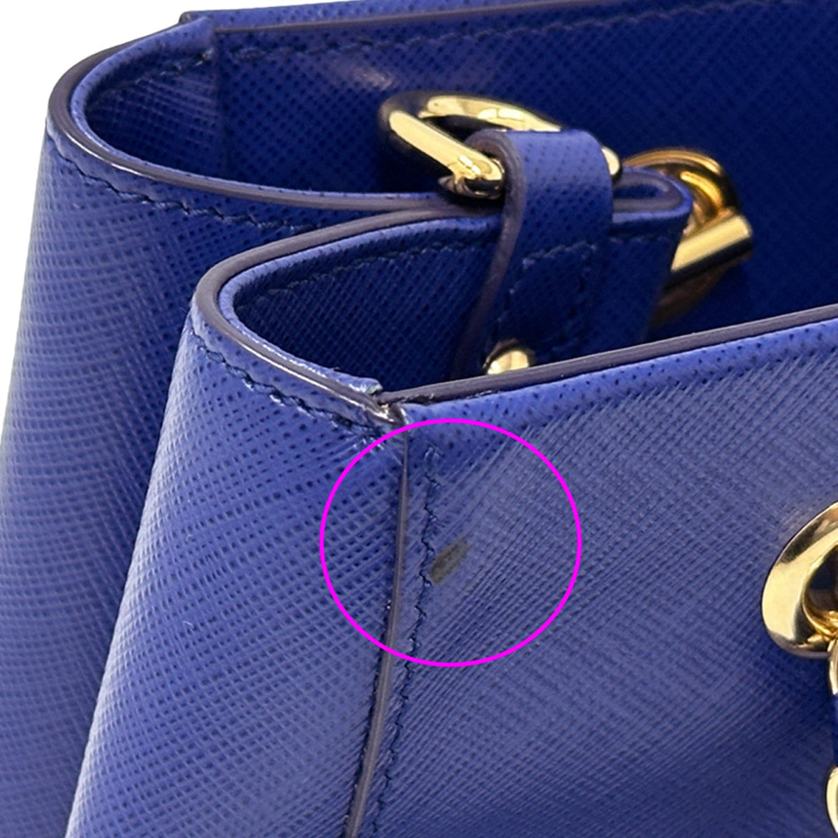 Salvatore Ferragamo Blue Leather Handbag Shoulder Bag (Pre-Owned)