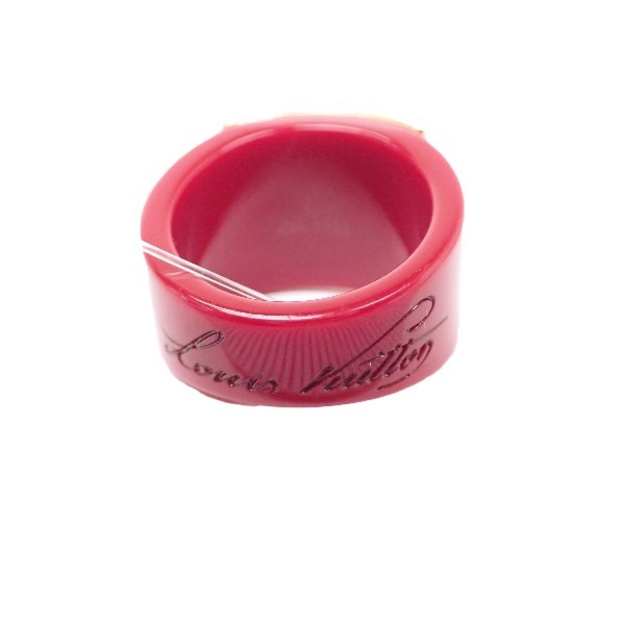 Louis Vuitton Metal Plastic Band Ring (Pre-Owned)