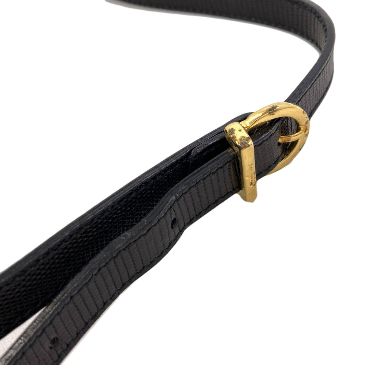 Salvatore Ferragamo Black Leather Shoulder Bag (Pre-Owned)
