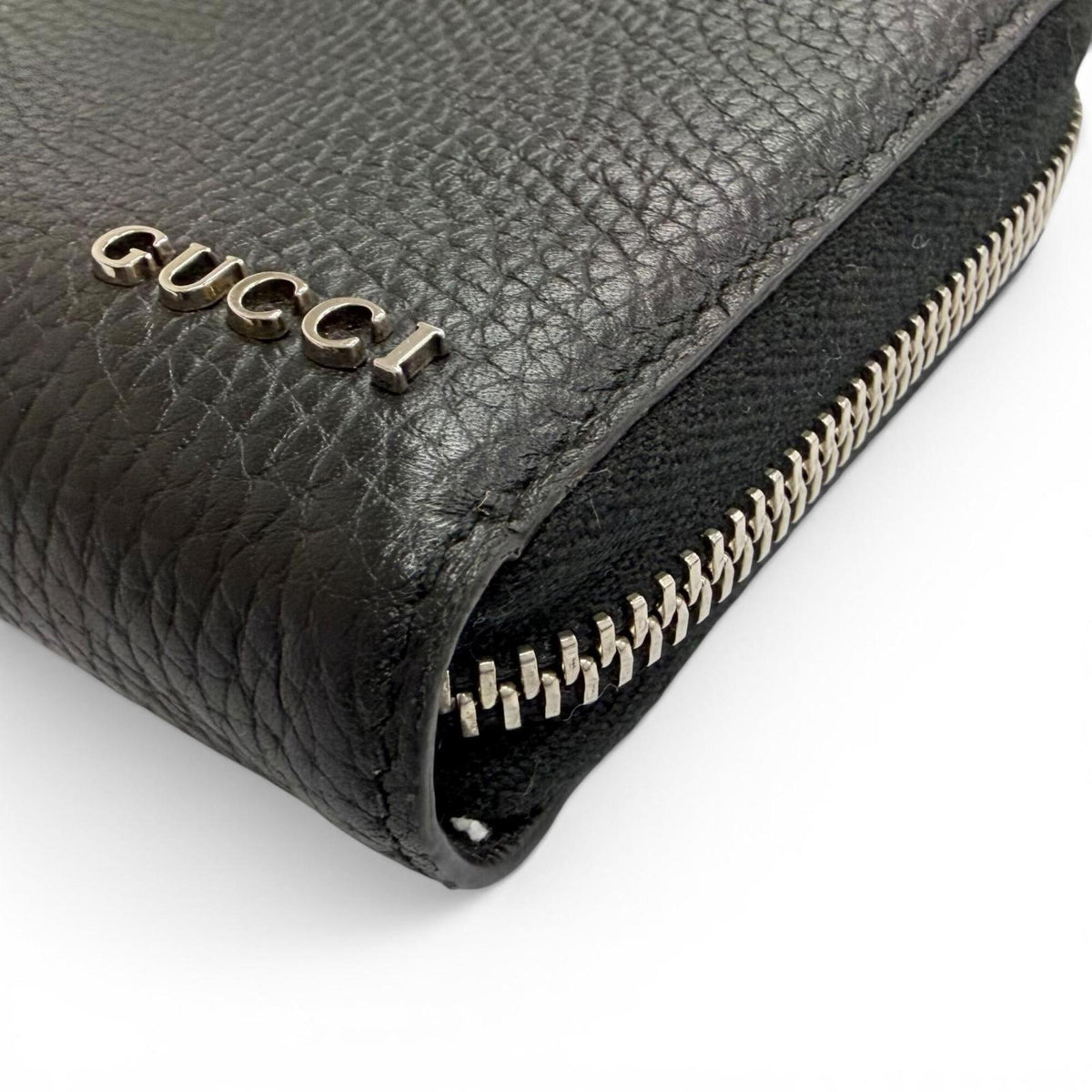 Gucci Black Leather Long Wallet (Bi-Fold) (Pre-Owned)