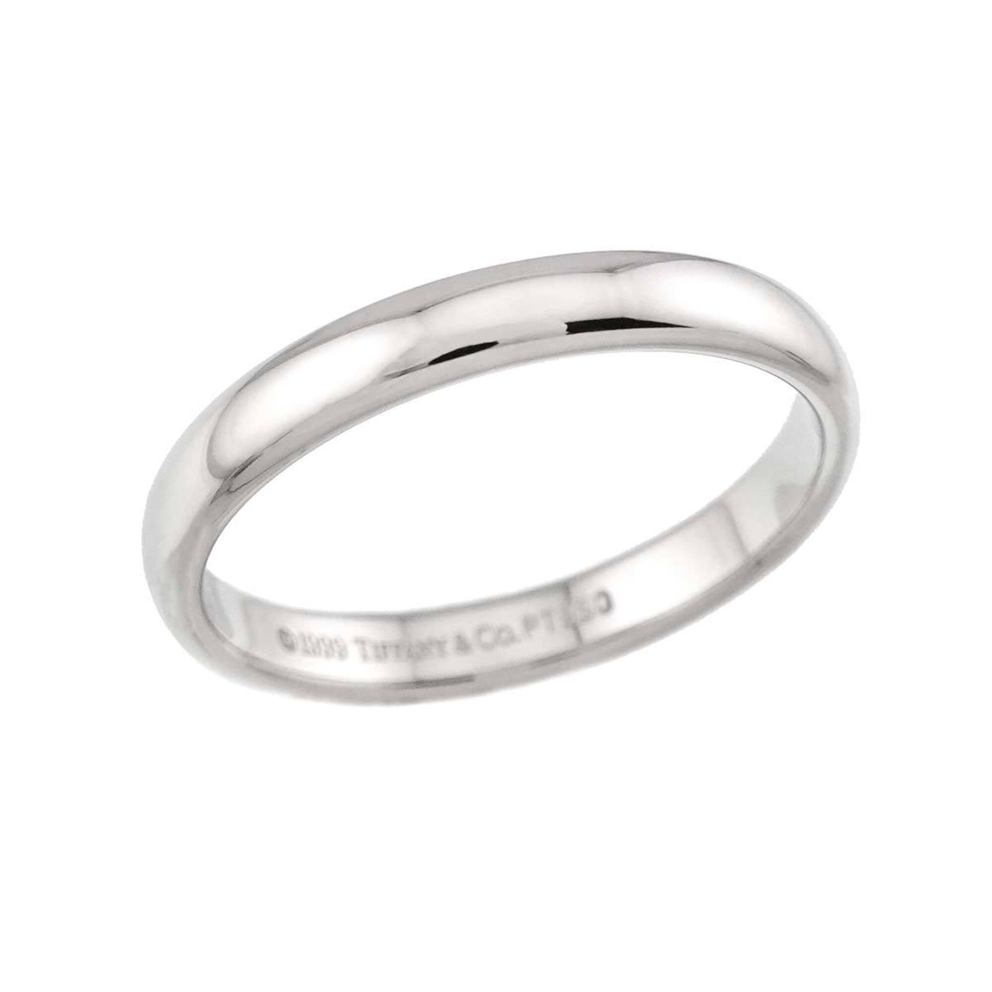 Tiffany Platinum Platinum 950 Band Ring (Pre-Owned)