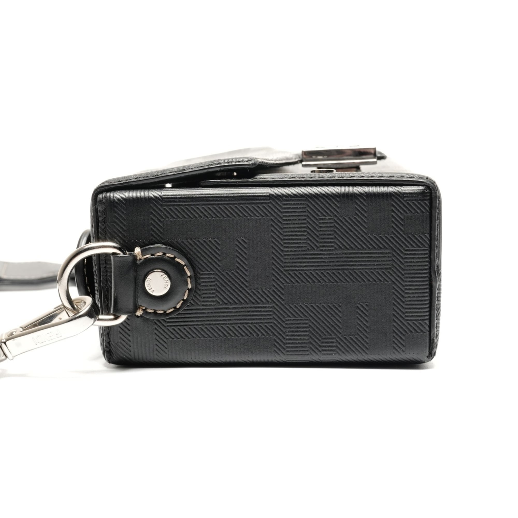 Fendi Black Zucca Shoulder Bag (Pre-Owned)