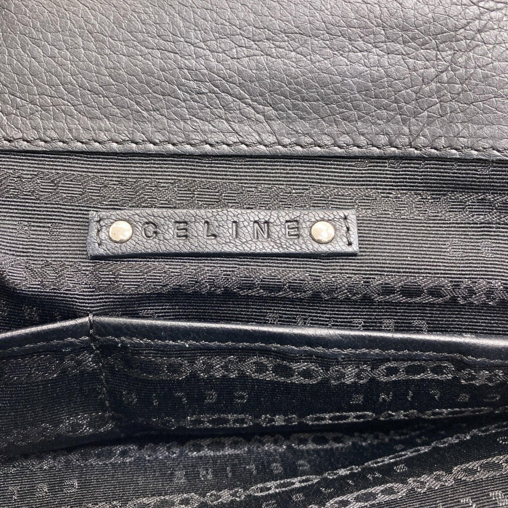 Celine Boogie Black Leather Handbag (Pre-Owned)