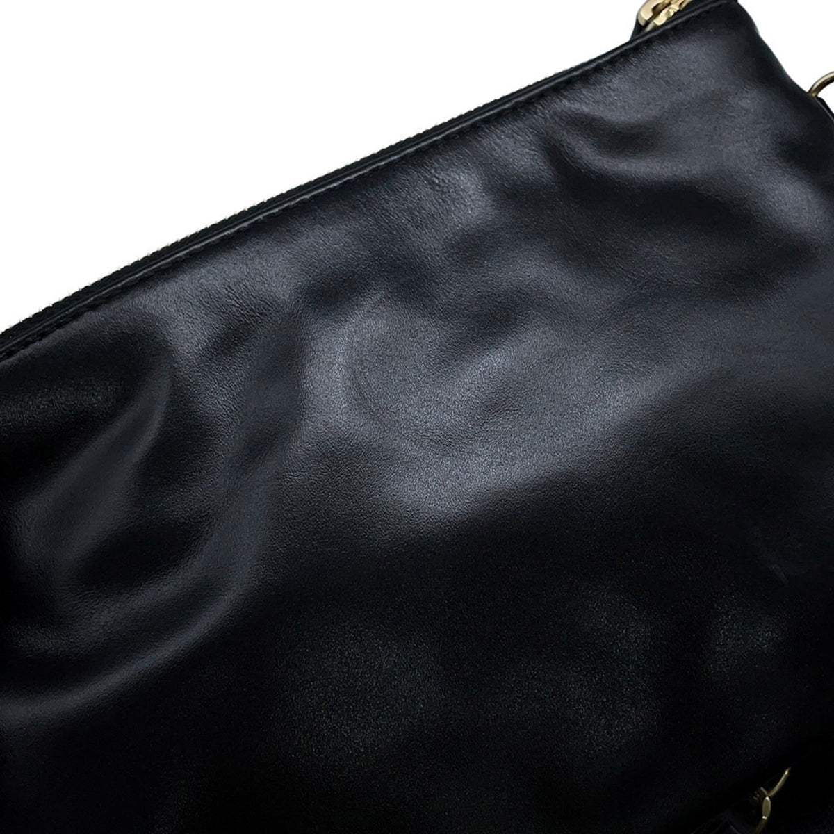 Chanel Black Leather Handbag Pouch (Pre-Owned)