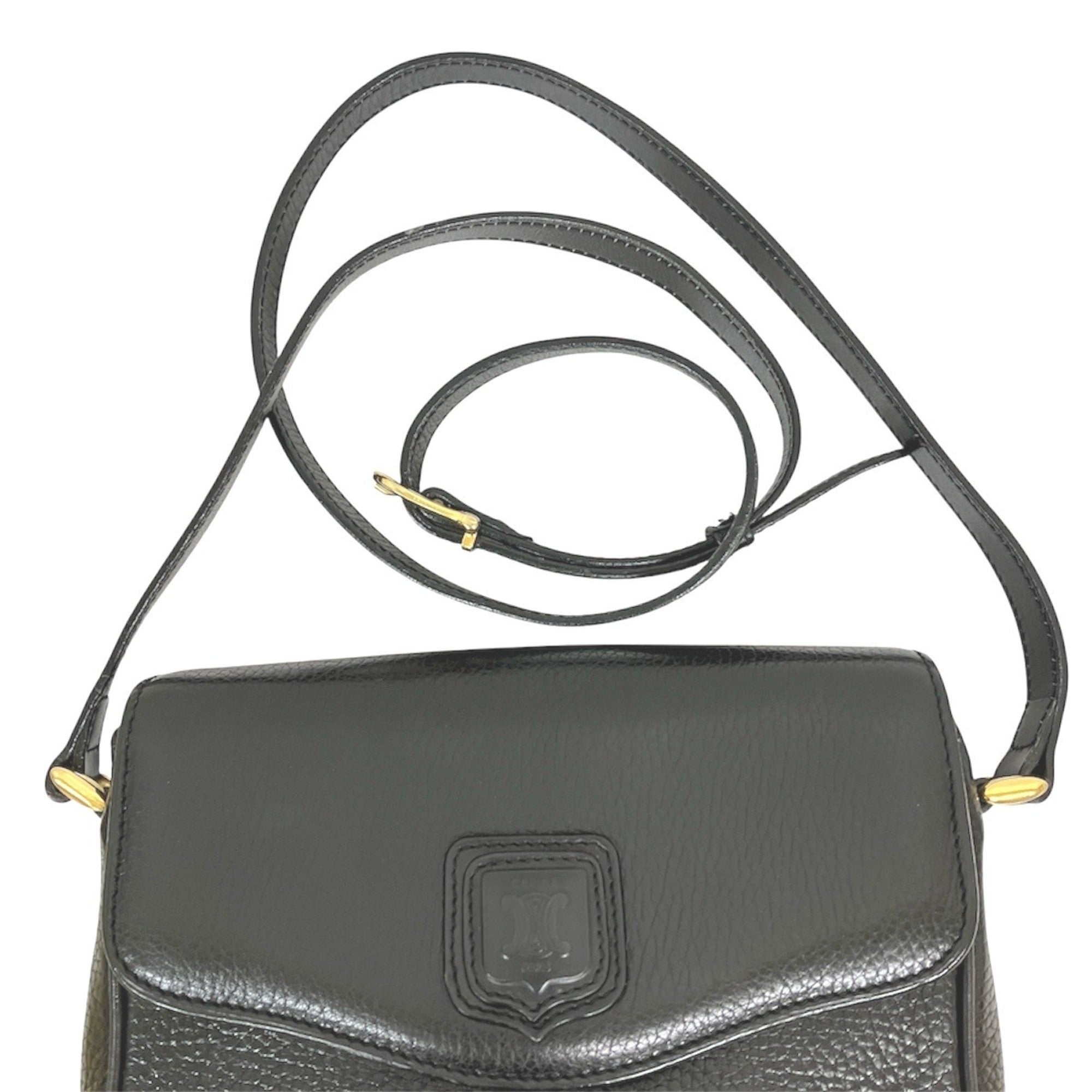 Celine Black Leather Shoulder Bag (Pre-Owned)