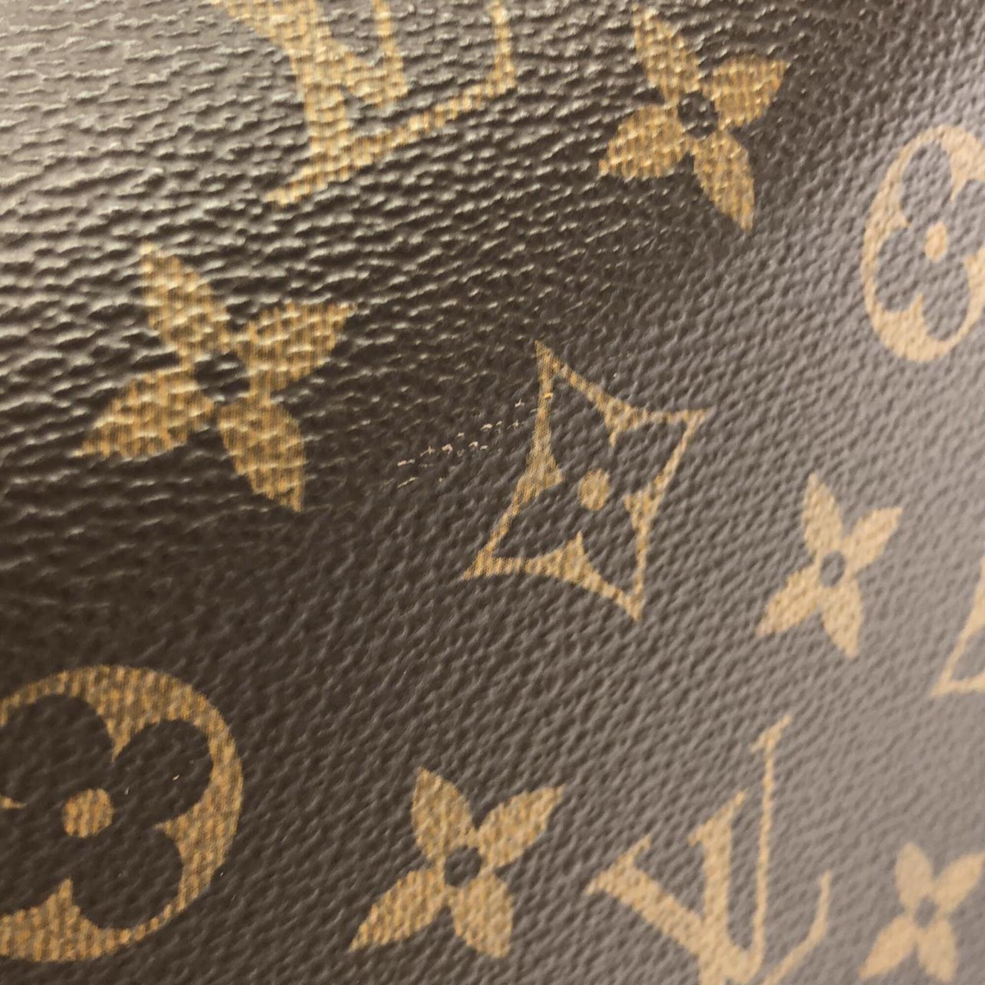 Louis Vuitton Marron Monogram Macassar Coated Canvas Backpack (Pre-Owned)