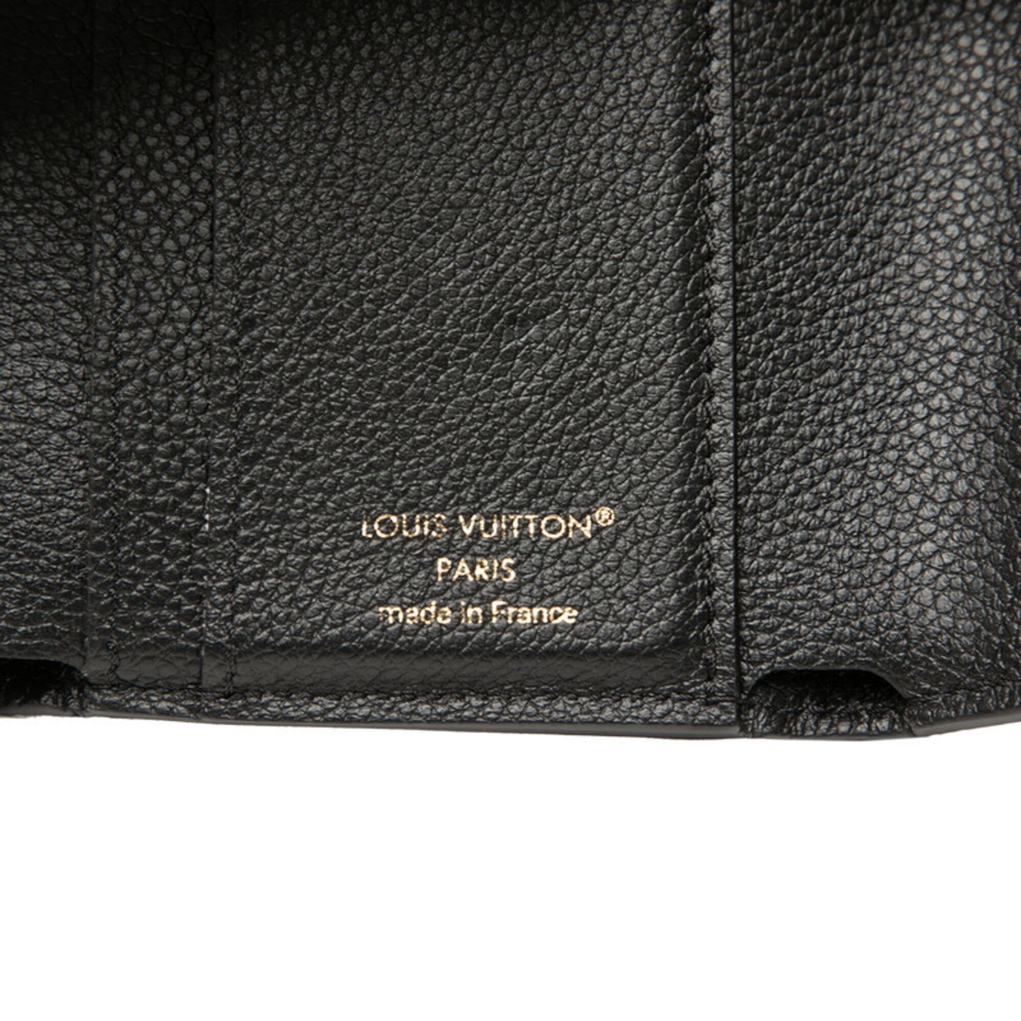 Louis Vuitton Monogram Empreinte Black Noir Leather Wallet (Tri-Fold) (Pre-Owned)
