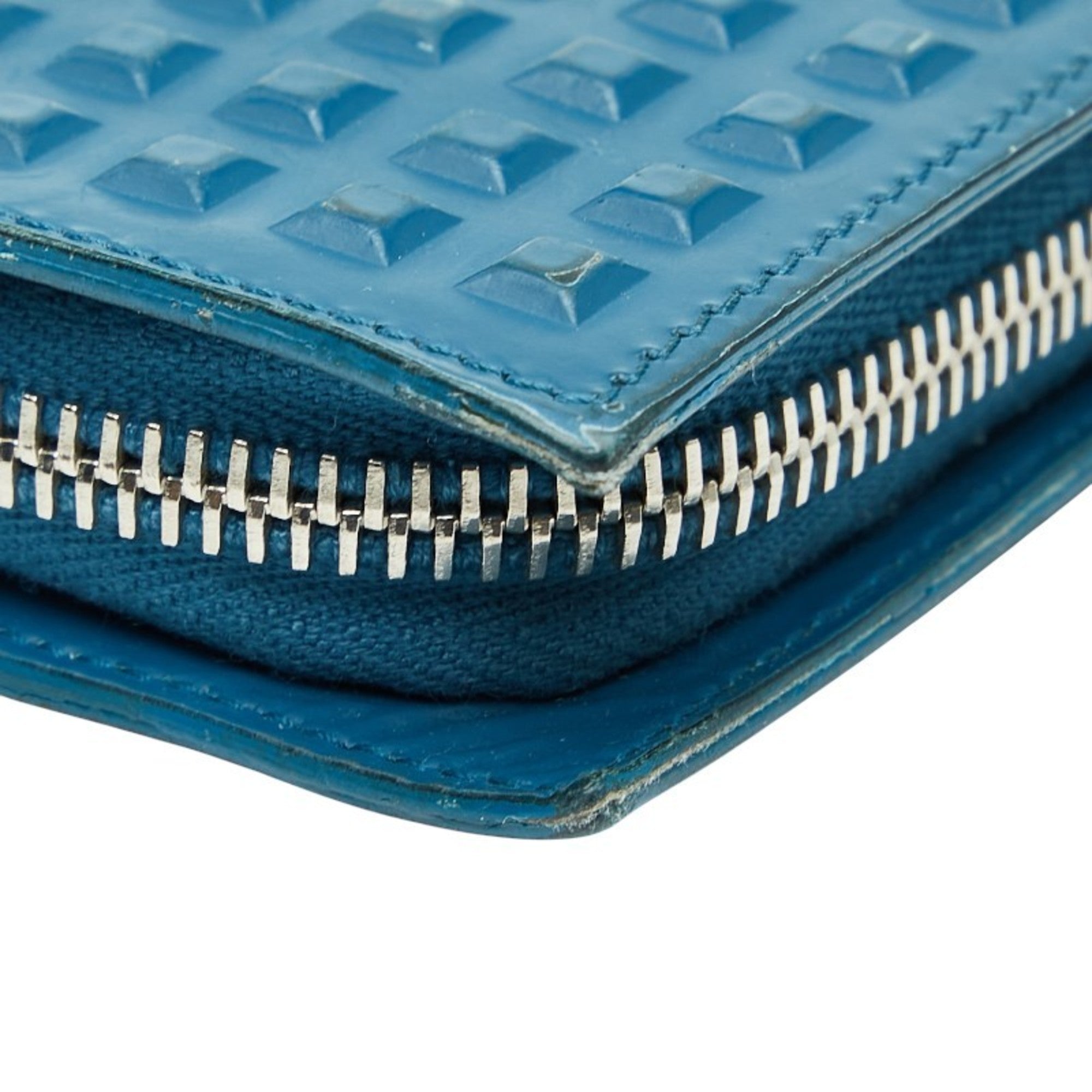 Balenciaga Blue Leather Long Wallet (Bi-Fold) (Pre-Owned)