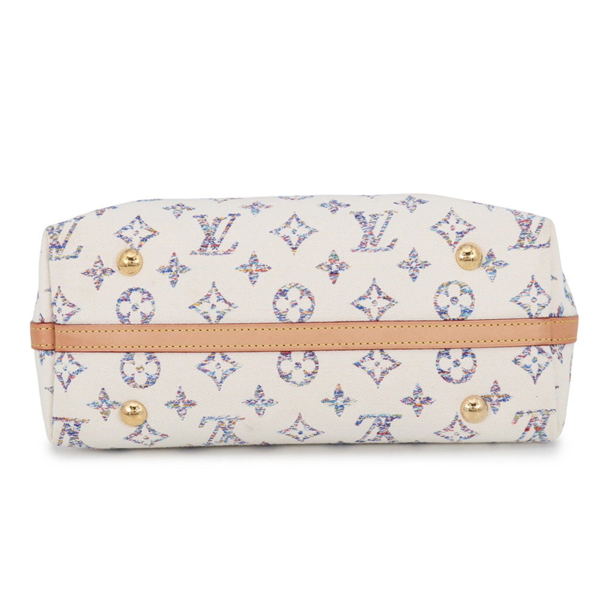 Louis Vuitton Monogram Off-White Or Monogram Handbag Pouch Shoulder Bag (Pre-Owned)