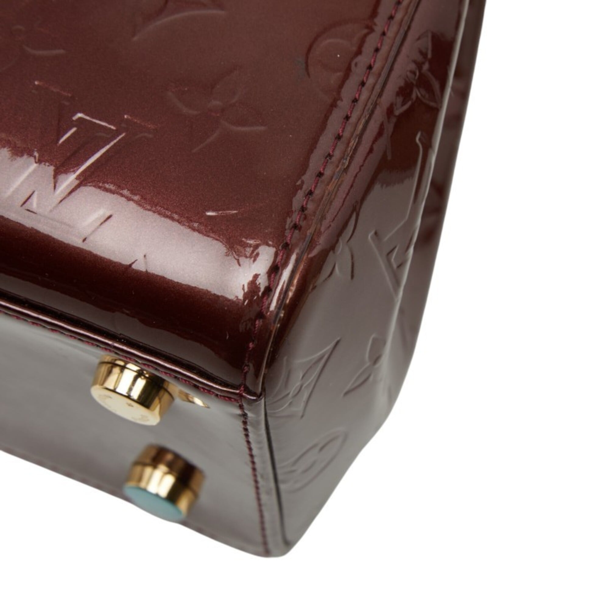 Louis Vuitton Rouge Fauviste Patent Leather Handbag Shoulder Bag (Pre-Owned)
