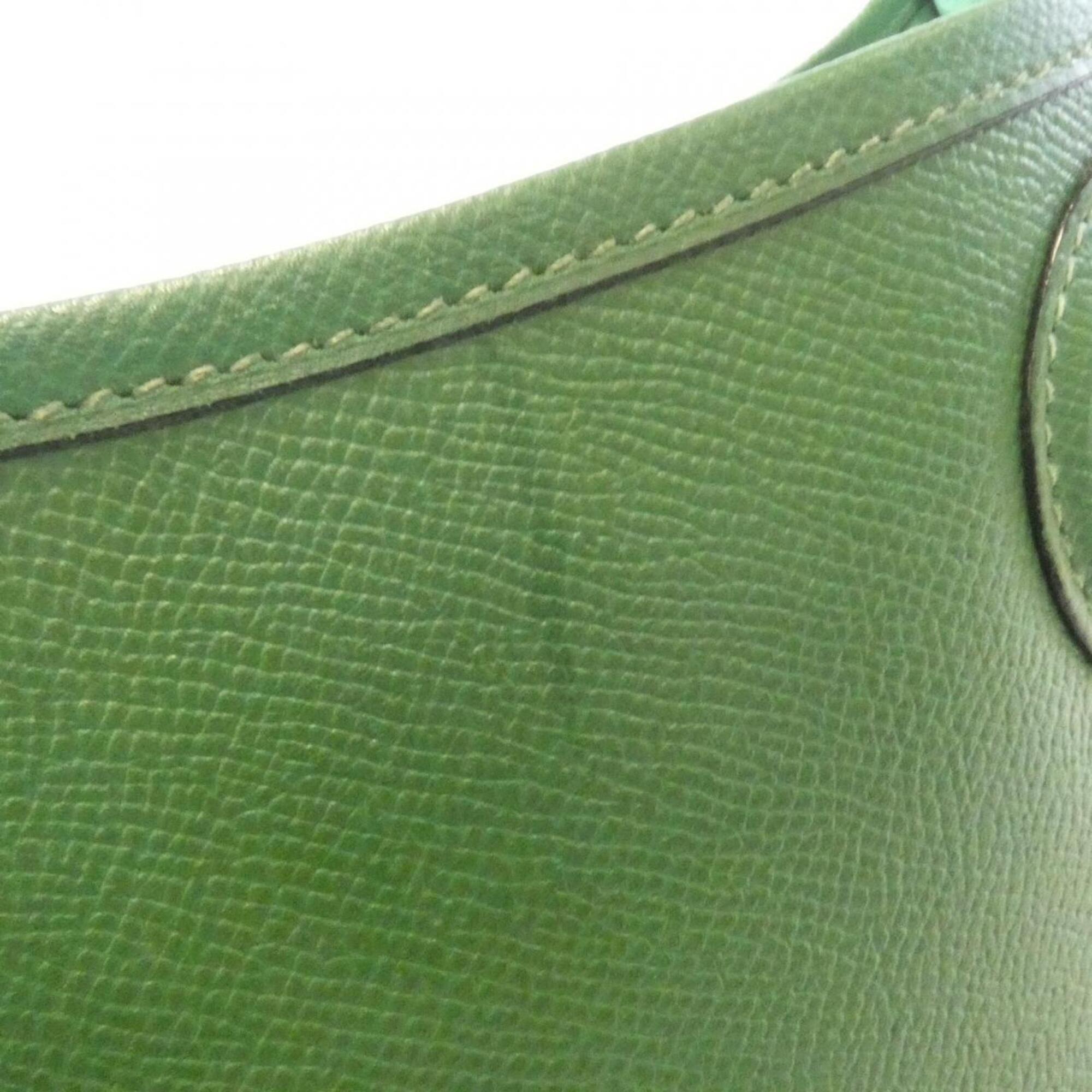 Hermes Green Courchevel Leather Shoulder Bag (Pre-Owned)
