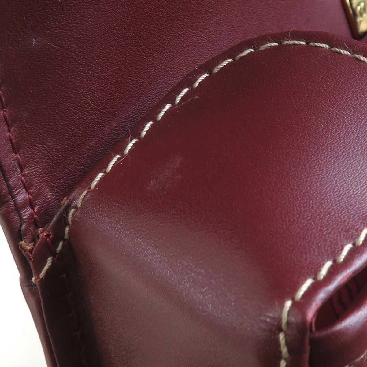 Cartier Must Bordeaux Leather Shoulder Bag (Pre-Owned)