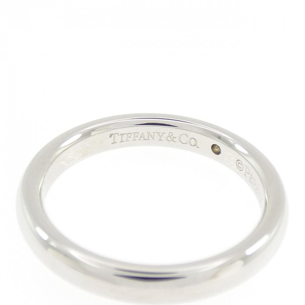 Tiffany Platinum Platinum 950 Band Ring (Pre-Owned)