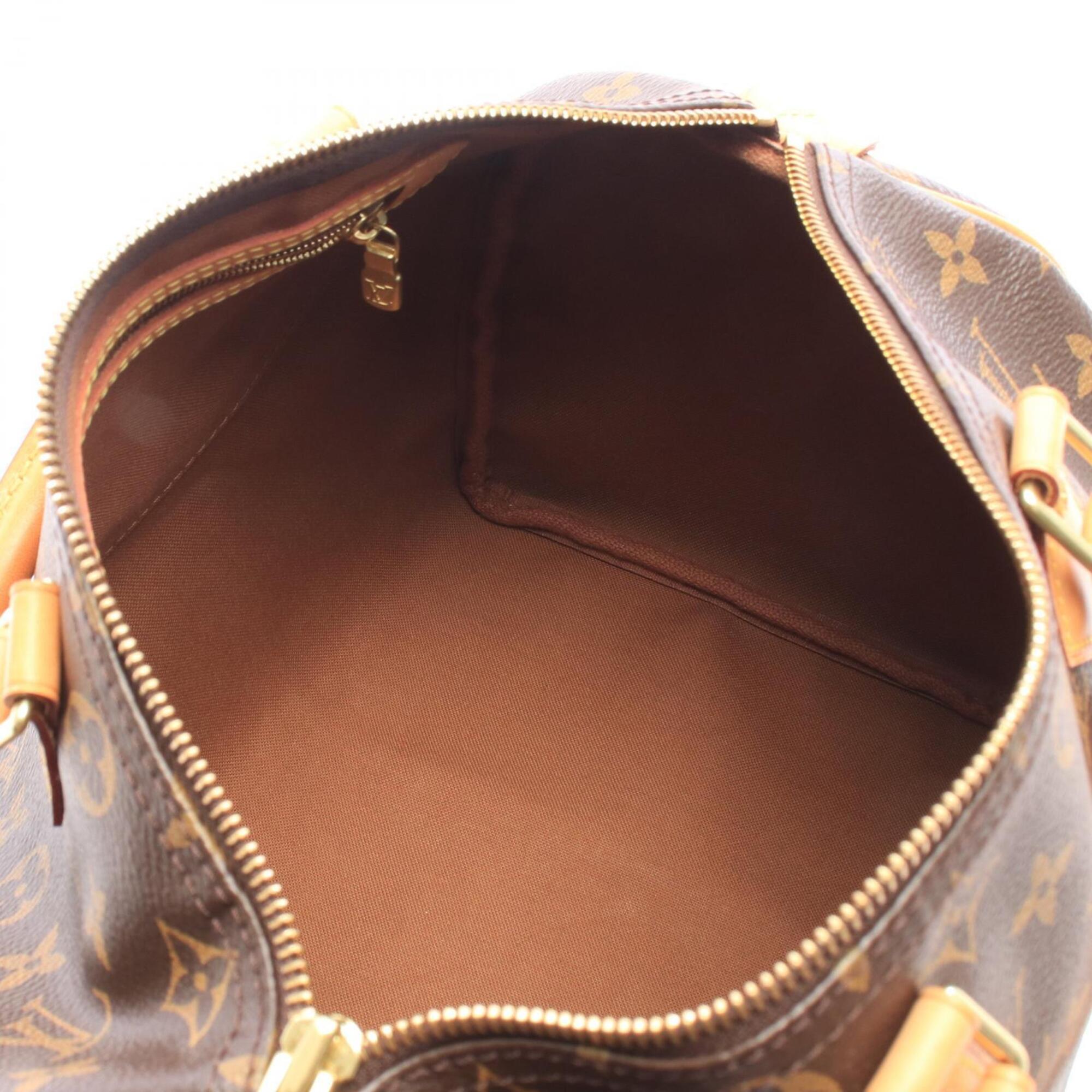 Louis Vuitton Brown Coated Canvas Leather Handbag (Pre-Owned)