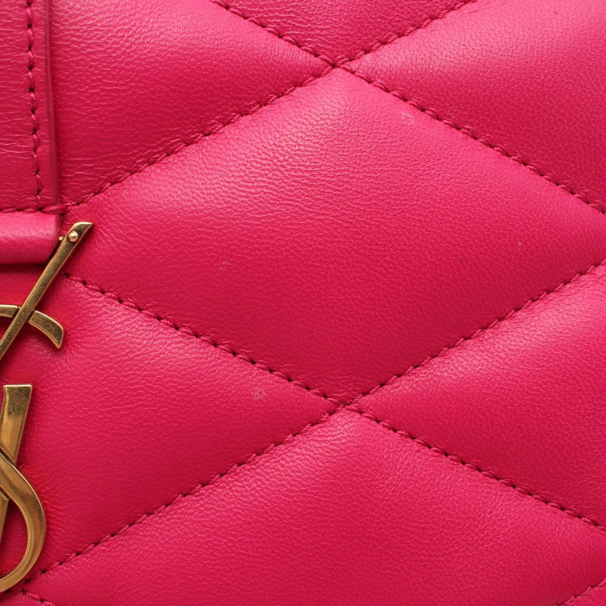 Saint Laurent Pink Leather Handbag Shoulder Bag (Pre-Owned)