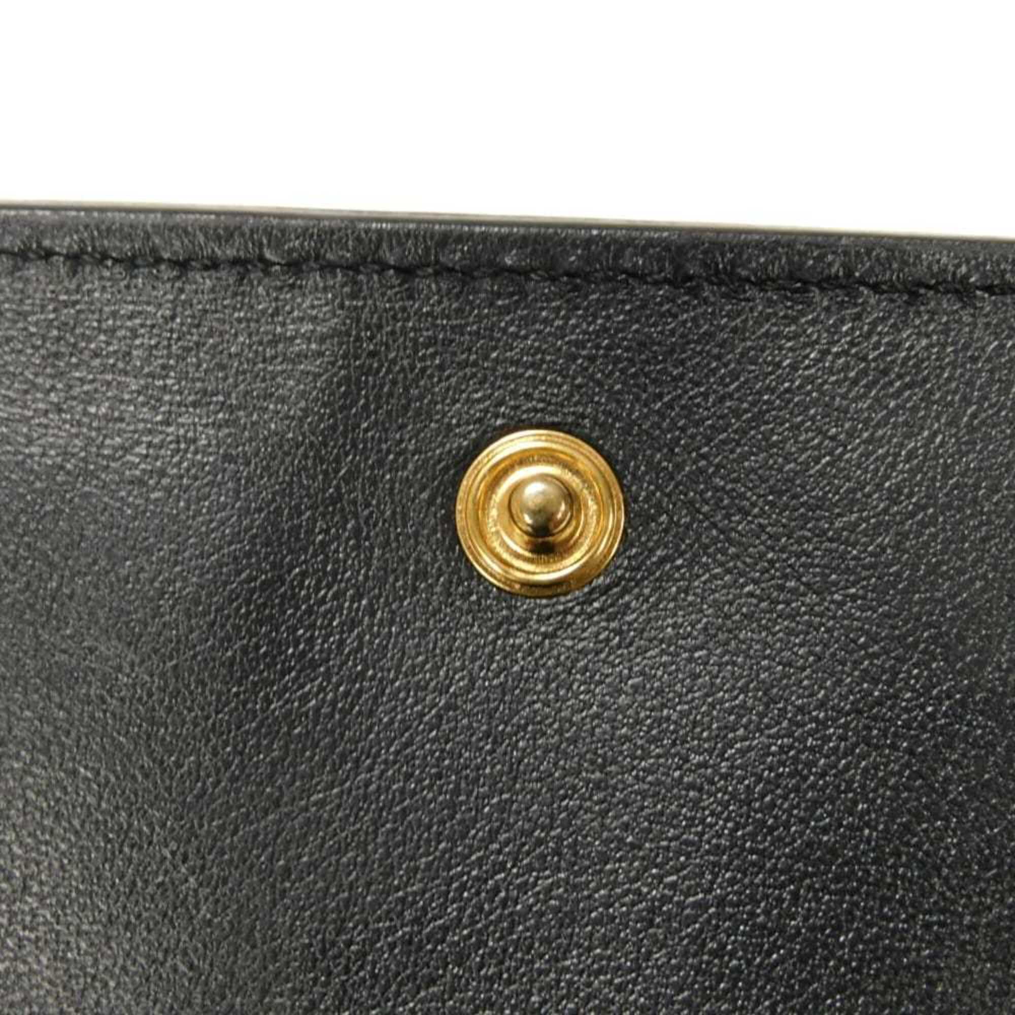 Fendi Black Leather Wallet (Bi-Fold) (Pre-Owned)