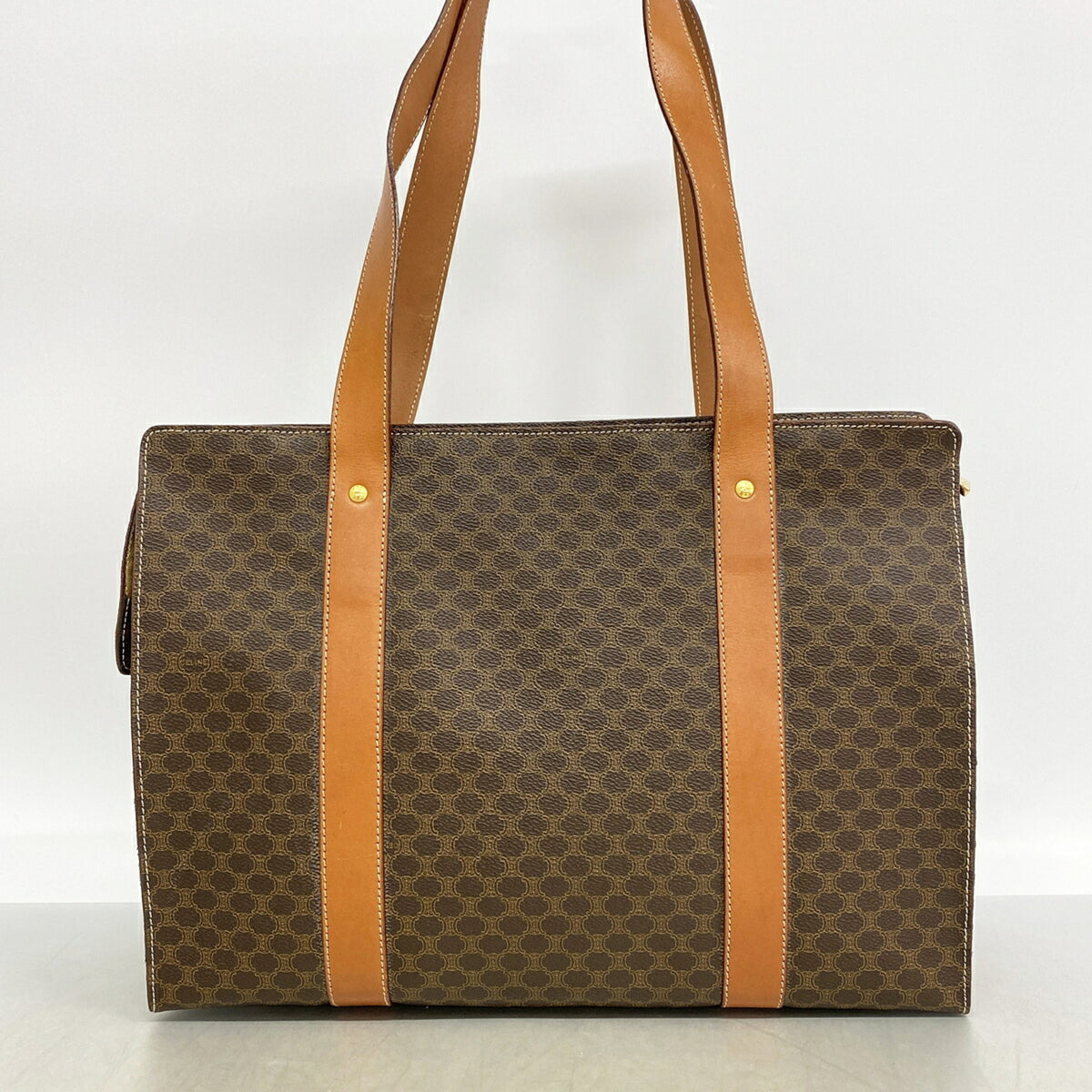 Celine Brown Pvc Tote Bag (Pre-Owned)