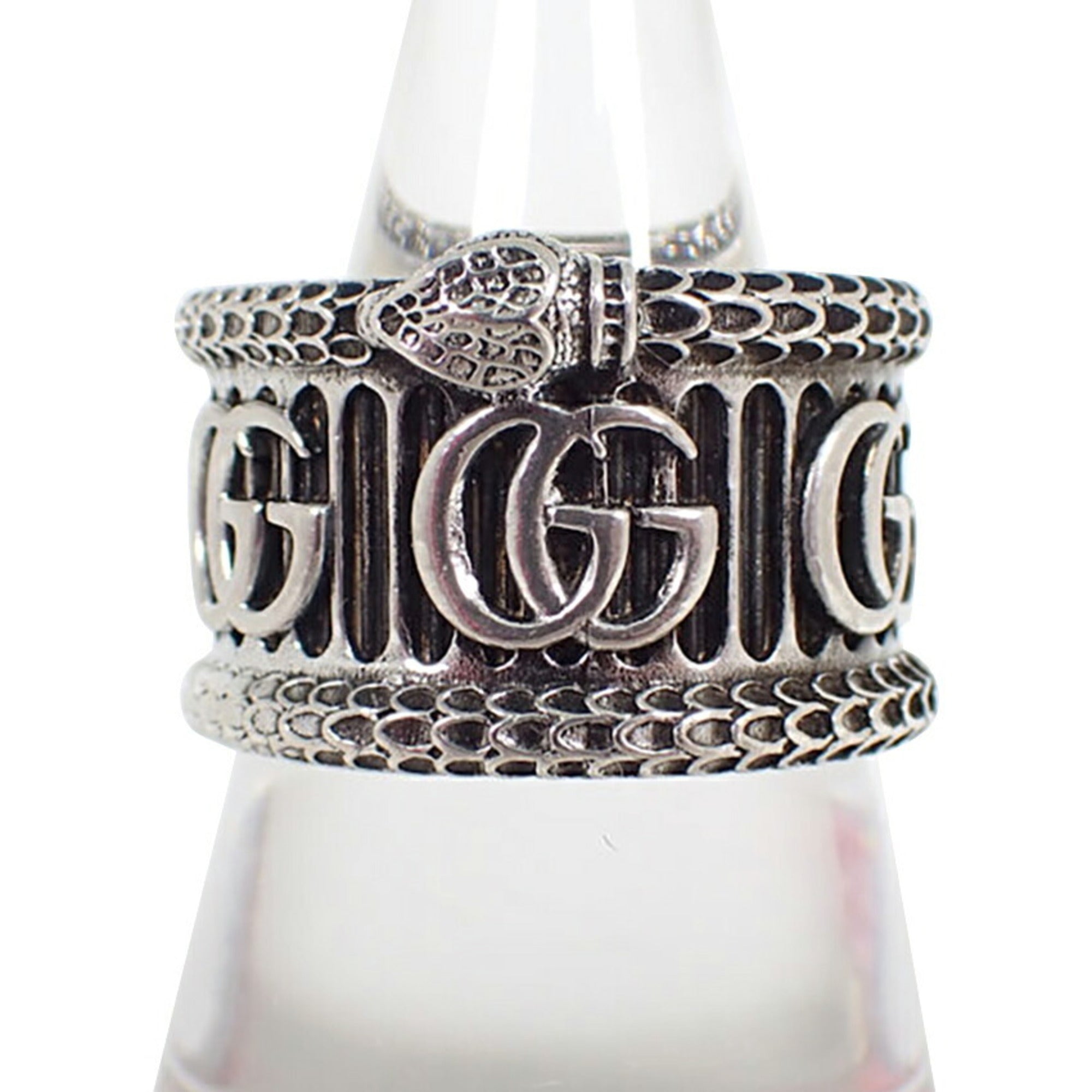 Gucci Sterling Silver 925 Band Ring (Pre-Owned)