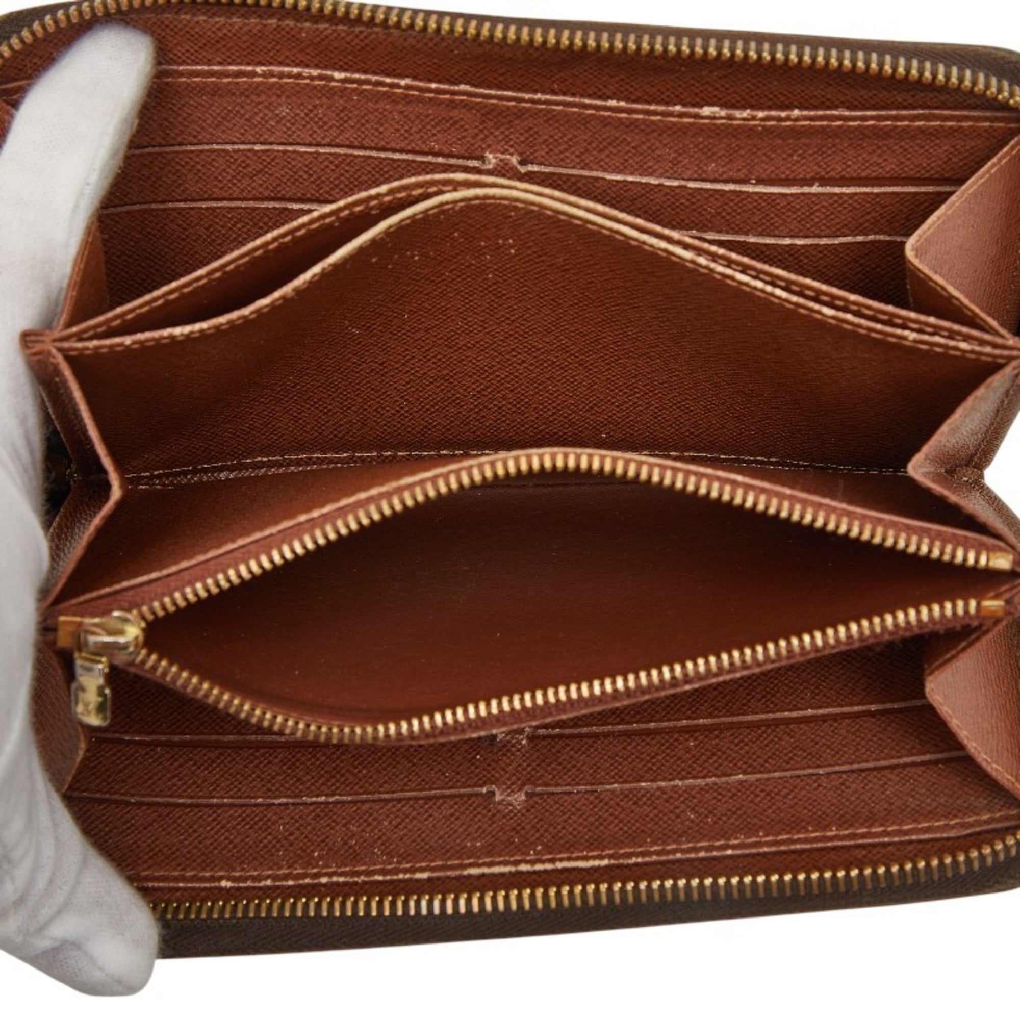 Louis Vuitton Brown Pvc Long Wallet (Bi-Fold) (Pre-Owned)