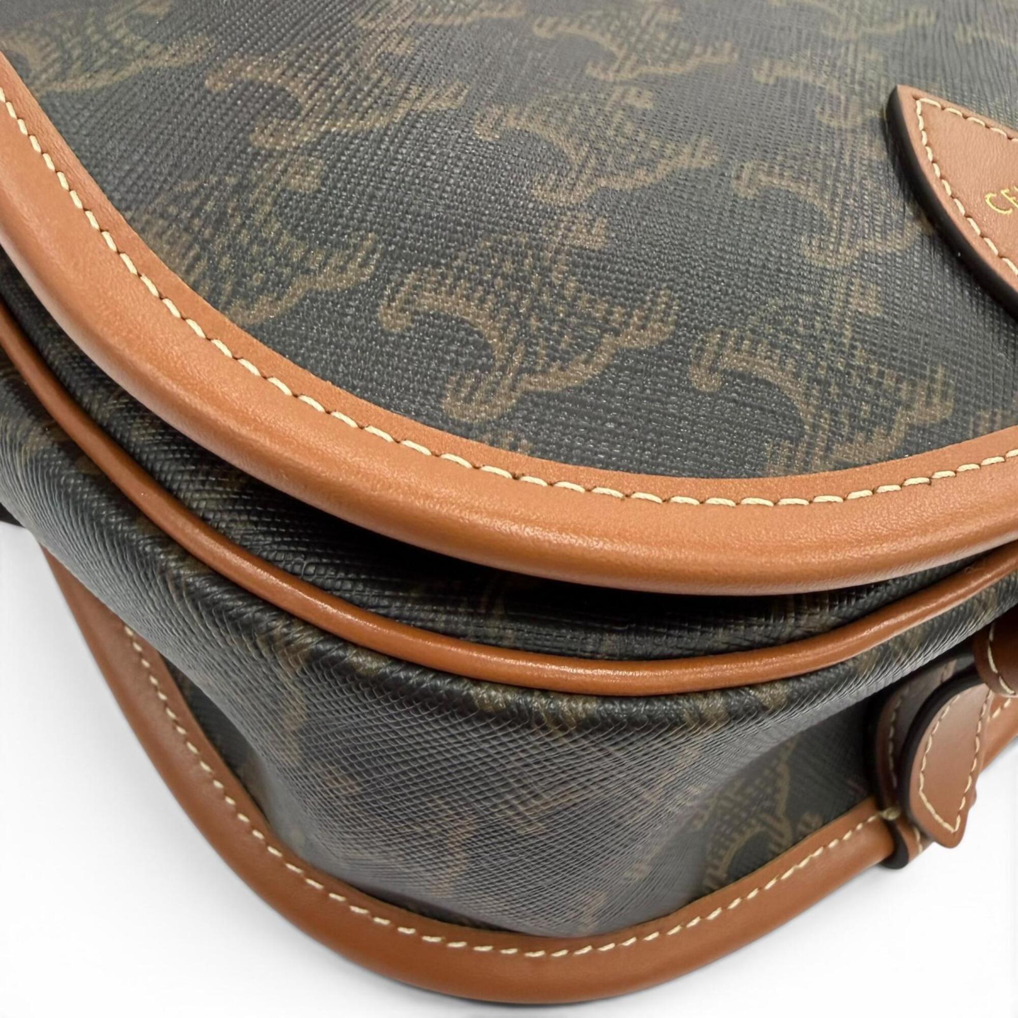 Celine Canvas Shoulder Bag (Pre-Owned)