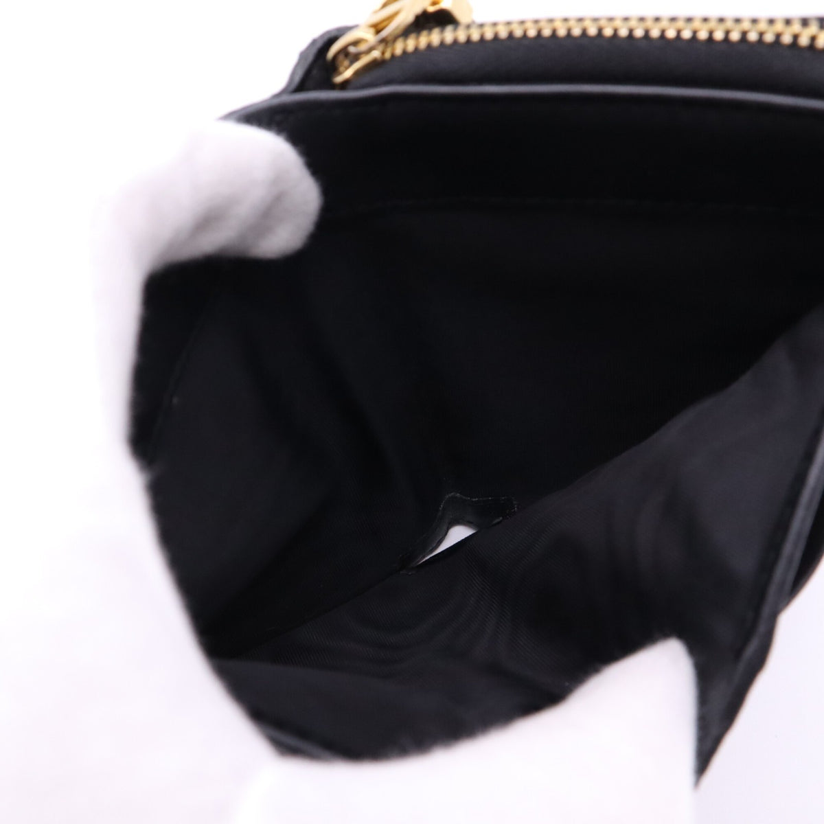 Christian Dior Black Leather Wallet (Tri-Fold) (Pre-Owned)