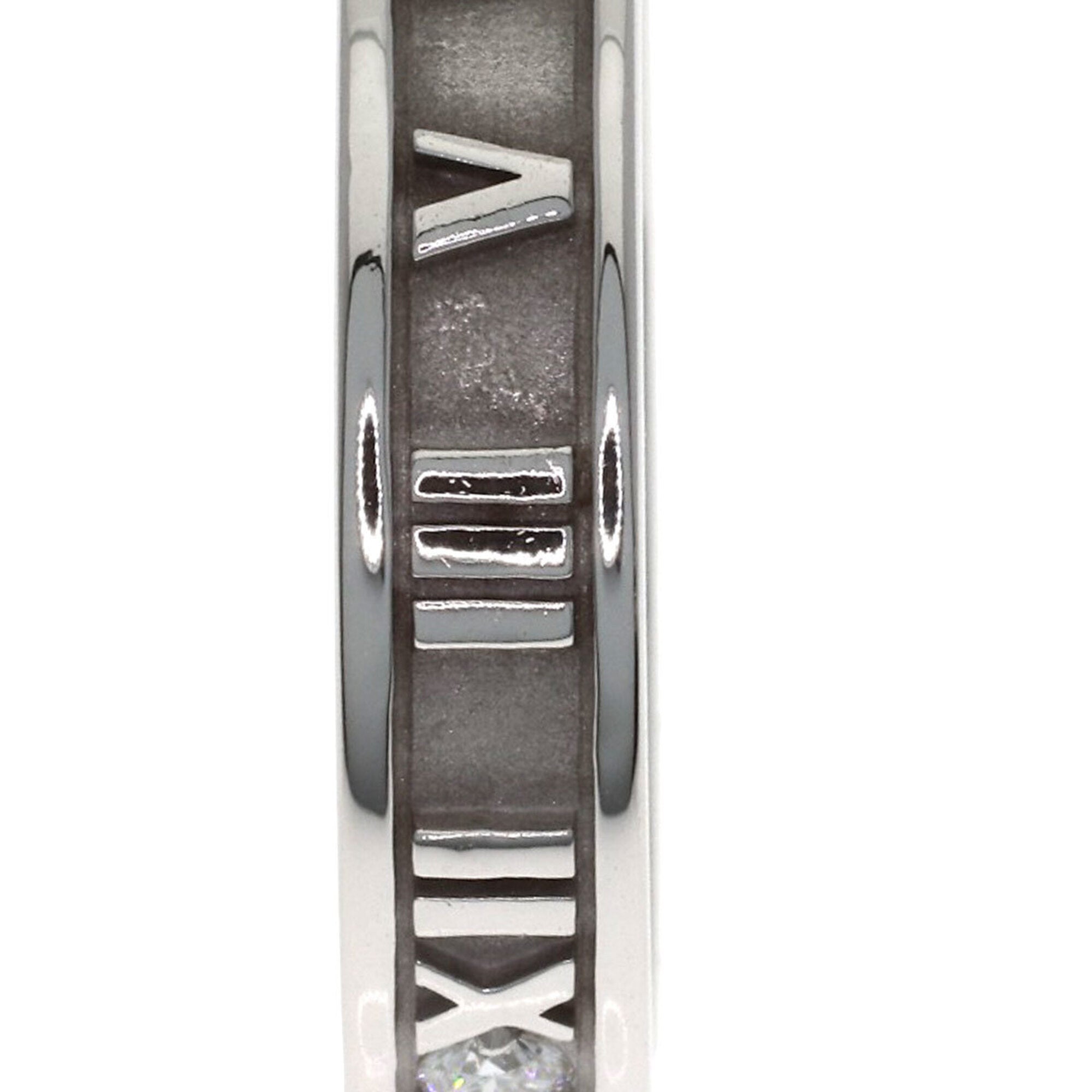 Tiffany Atlas White Gold (18K) Band Ring (Pre-Owned)