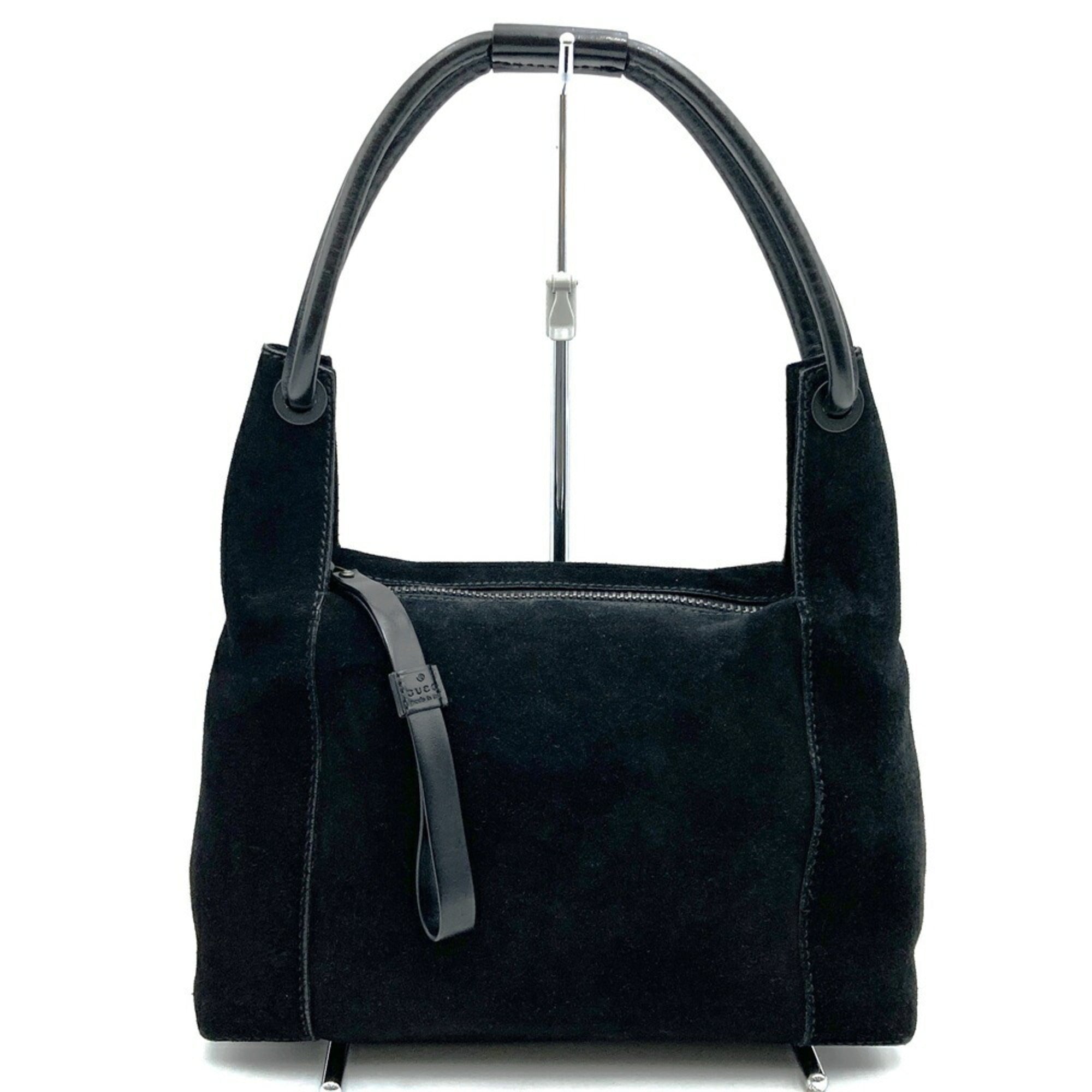 Gucci Black Suede Handbag Shoulder Bag (Pre-Owned)