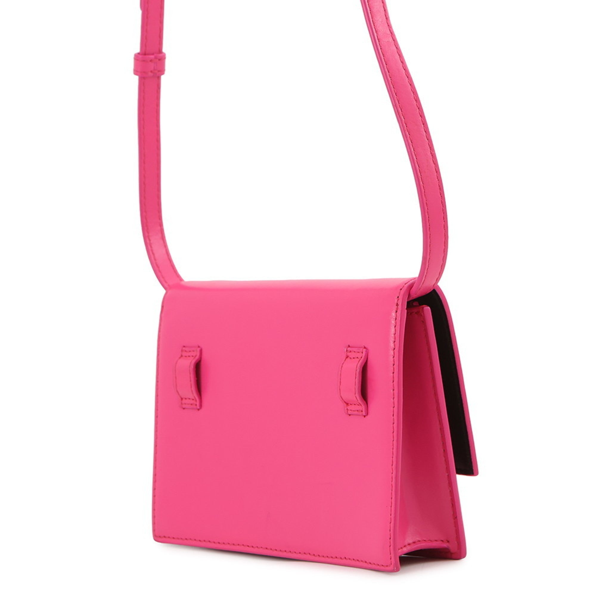 Balenciaga Pink Leather Handbag Pouch Shoulder Bag (Pre-Owned)