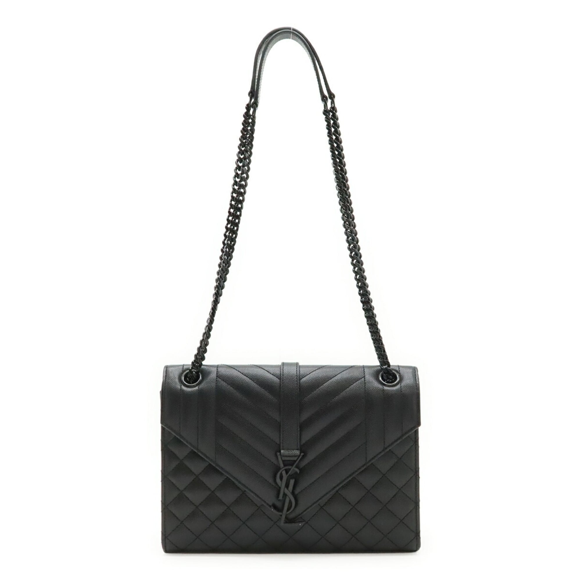 Yves Saint Laurent Black Leather Shoulder Bag (Pre-Owned)