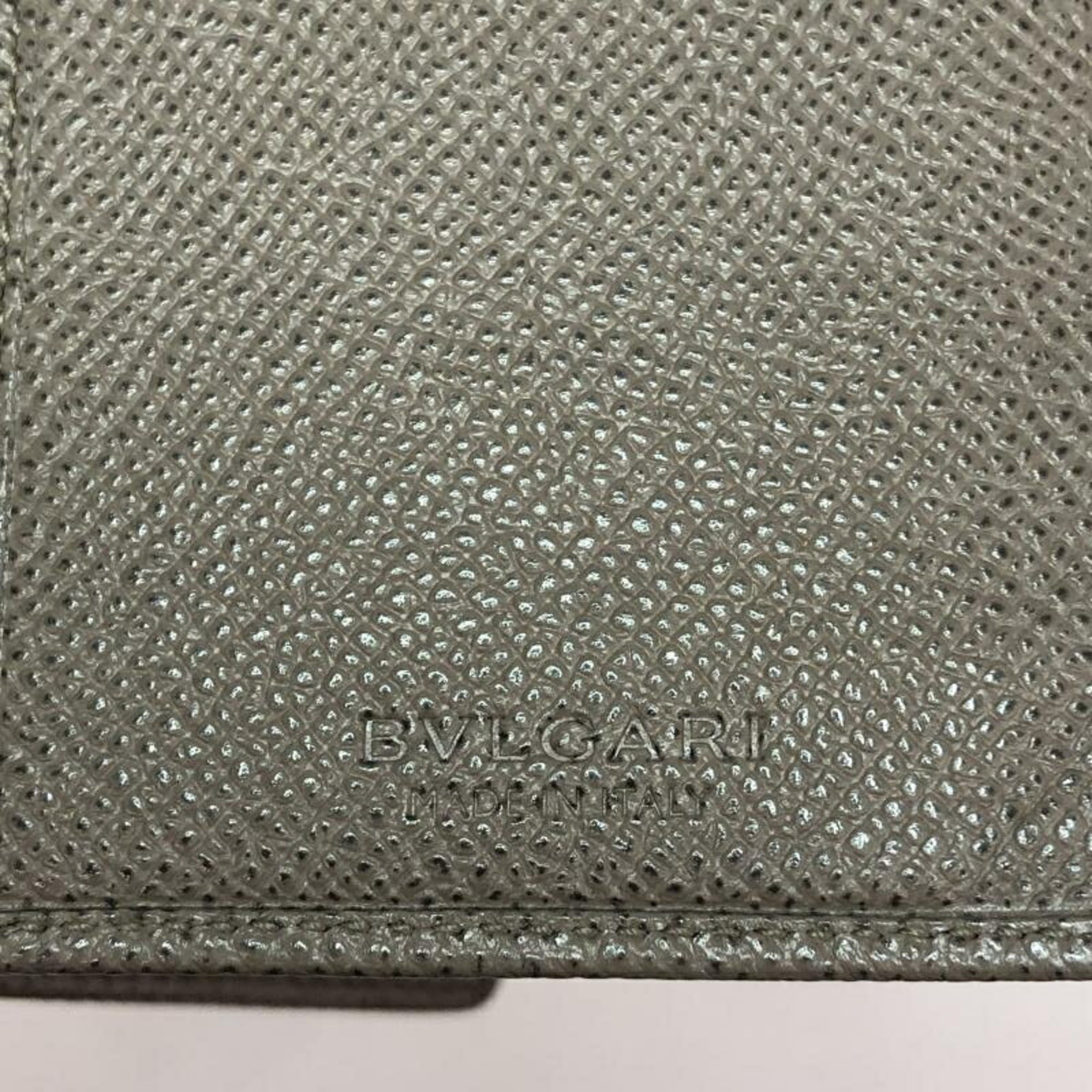 Bvlgari Bvlgari Bvlgari Gray Long Wallet (Bi-Fold) (Pre-Owned)