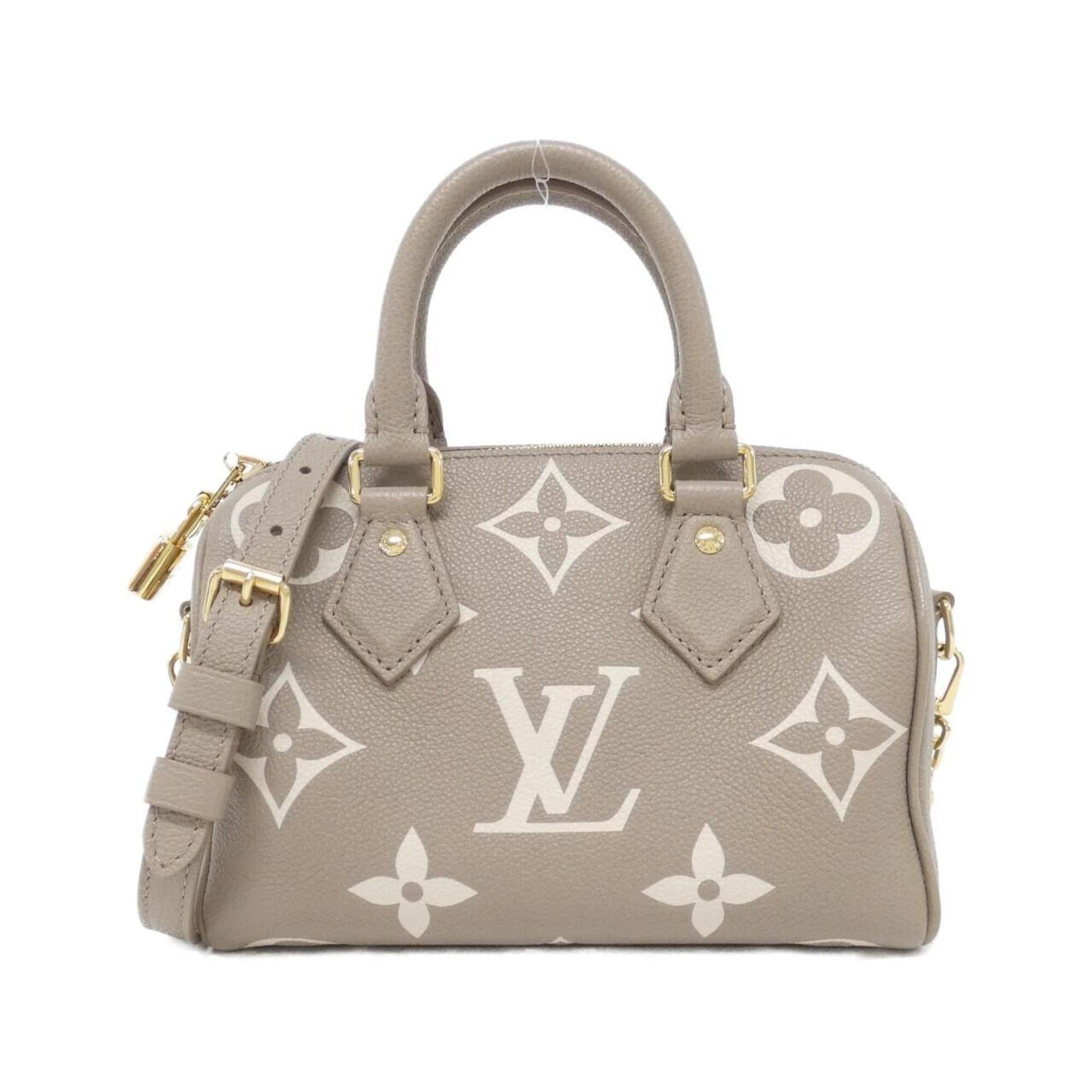 Louis Vuitton Monogram Empreinte Beige Tourterelle Leather Boston Bag (Pre-Owned)