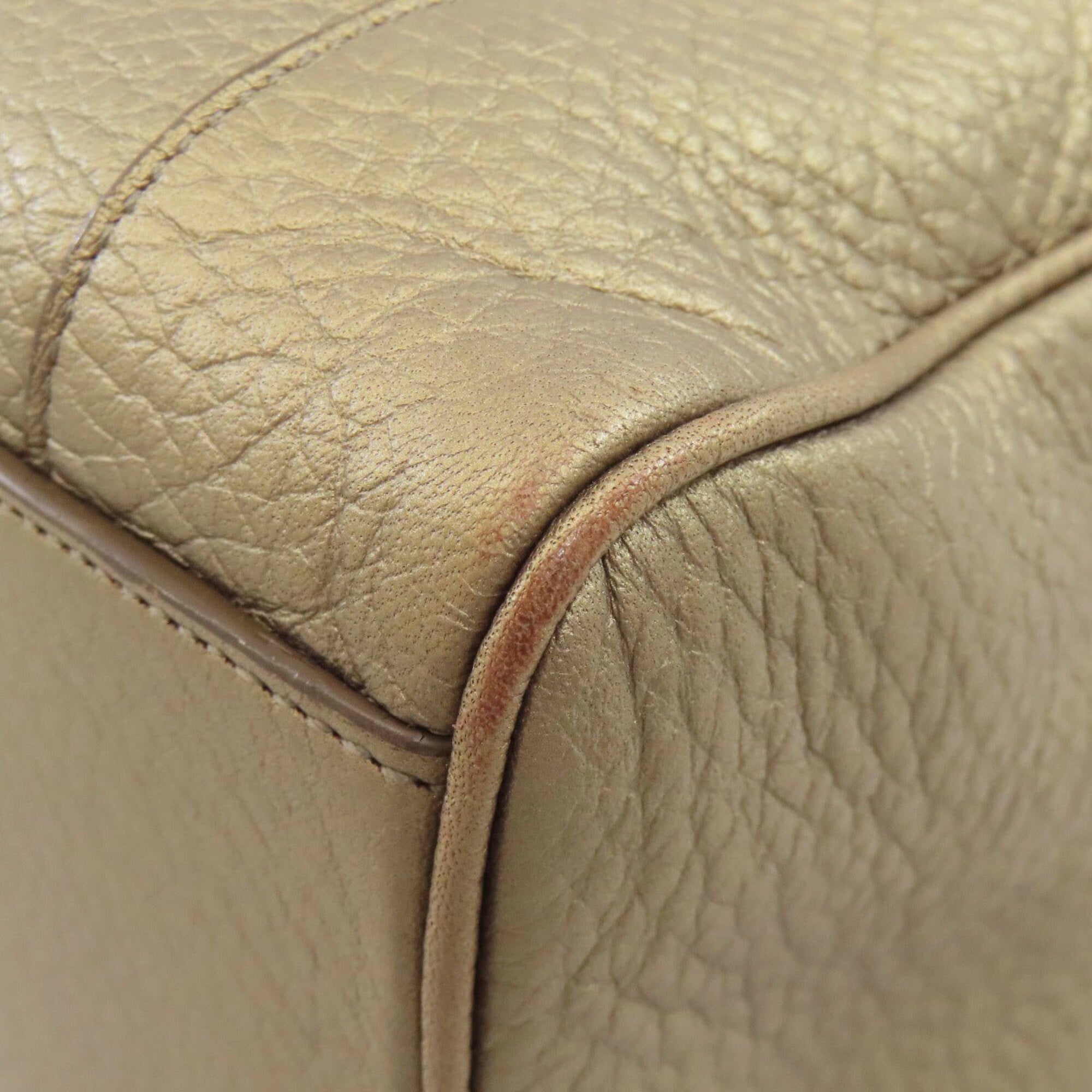 Loewe Gold Leather Handbag (Pre-Owned)