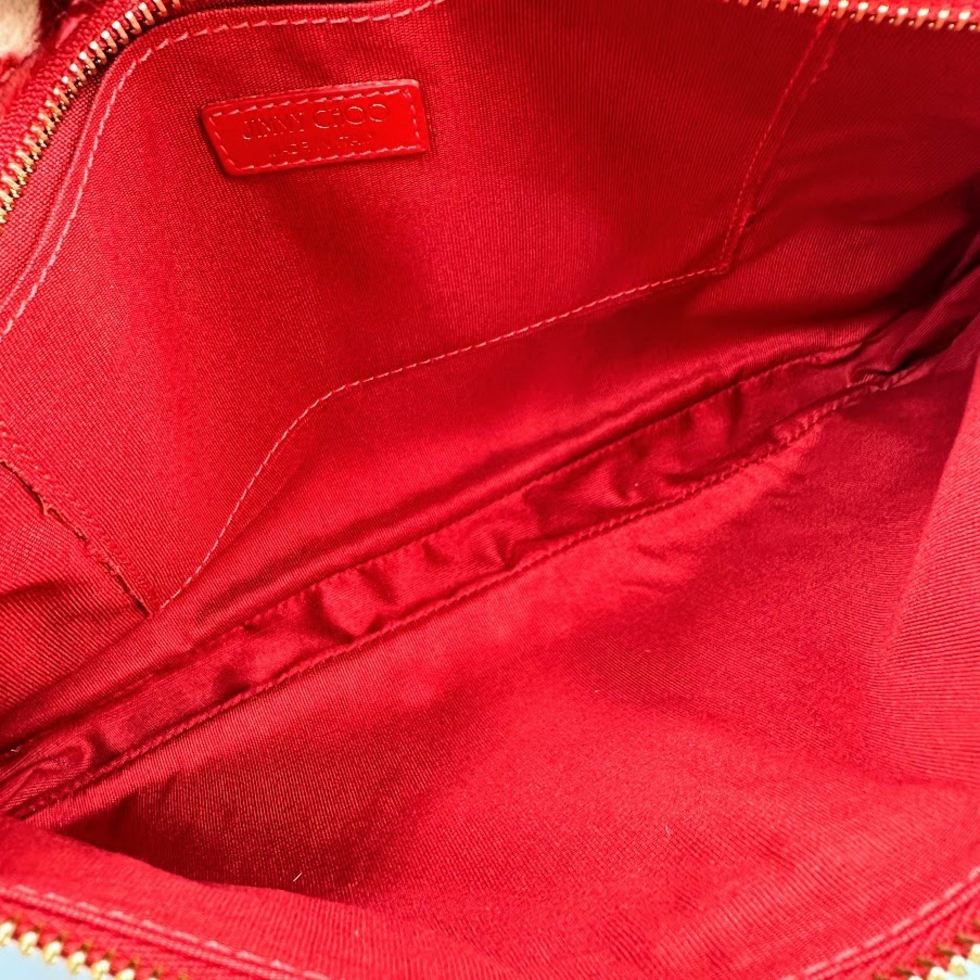 Jimmy Choo Pink Leather Pouch (Pre-Owned)