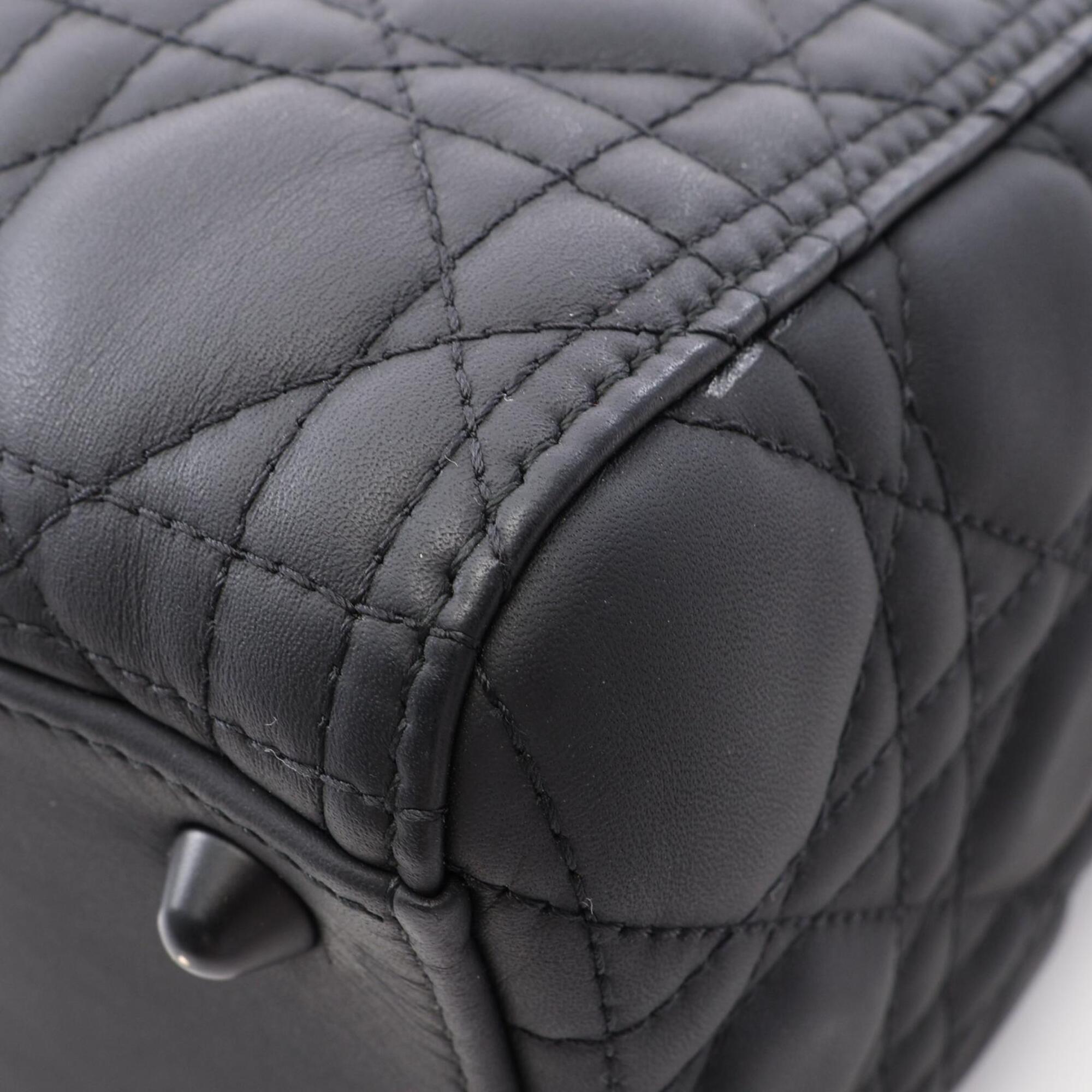 Christian Dior Black Leather Handbag (Pre-Owned)