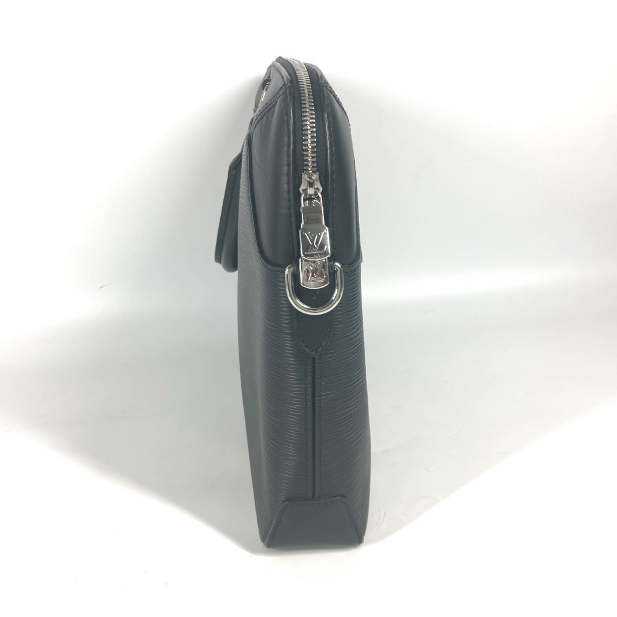Louis Vuitton Black Noir Epi Leather Briefcase Tote Bag (Pre-Owned)
