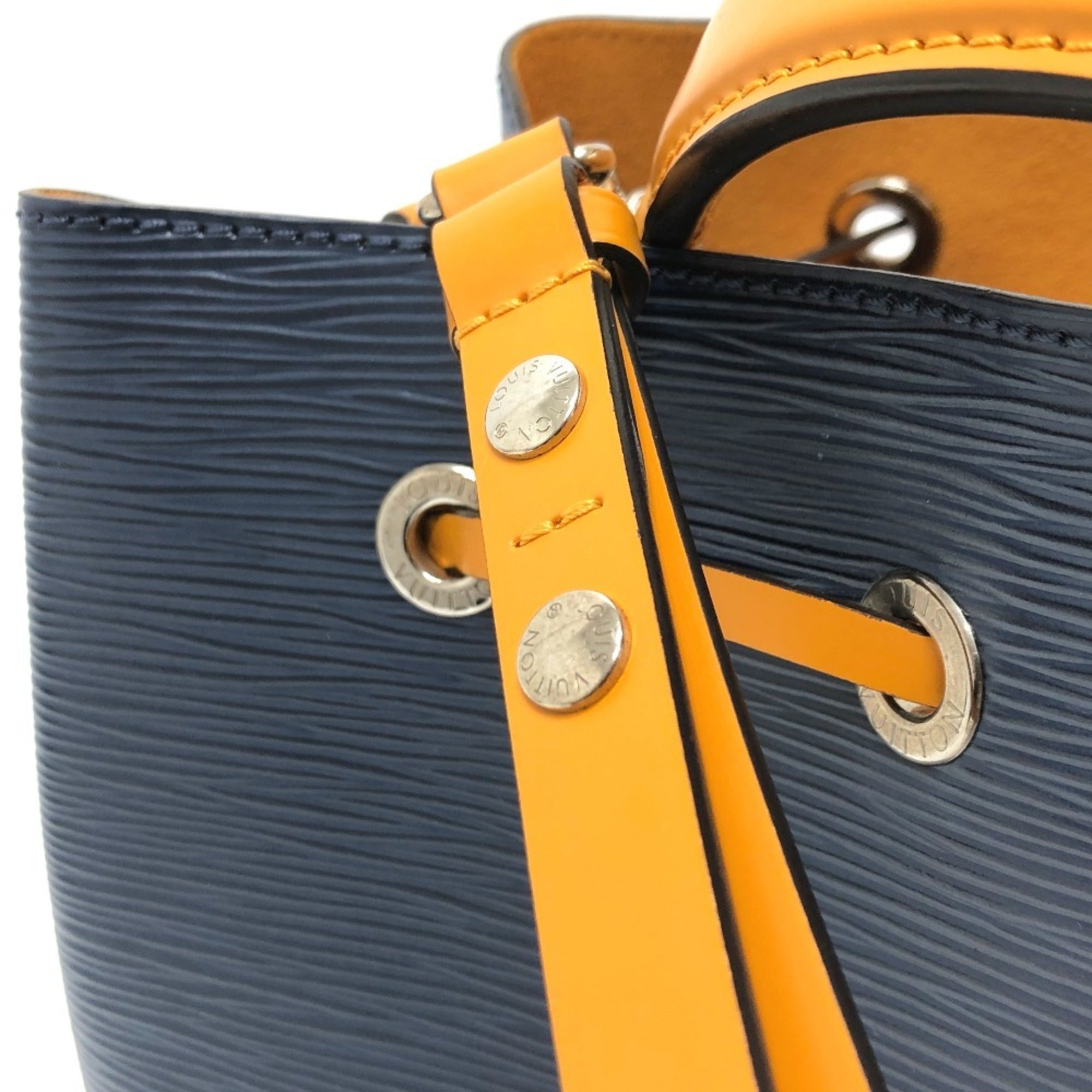 Louis Vuitton Epi Indigo Saffron Epi Leather Handbag Shoulder Bag (Pre-Owned)