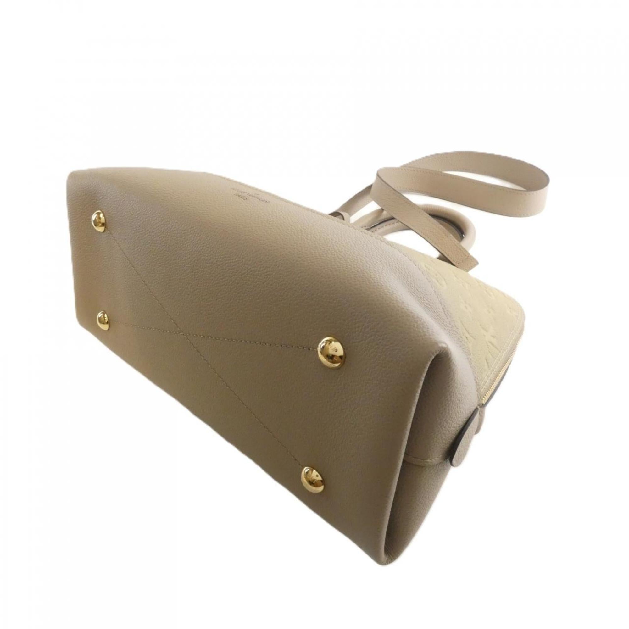 Louis Vuitton Tourterelle Leather Handbag (Pre-Owned)