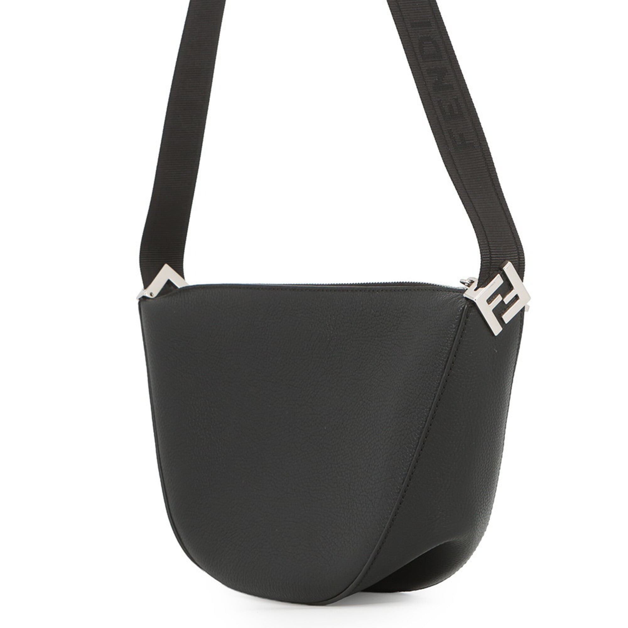 Fendi Black Leather Handbag Shoulder Bag (Pre-Owned)