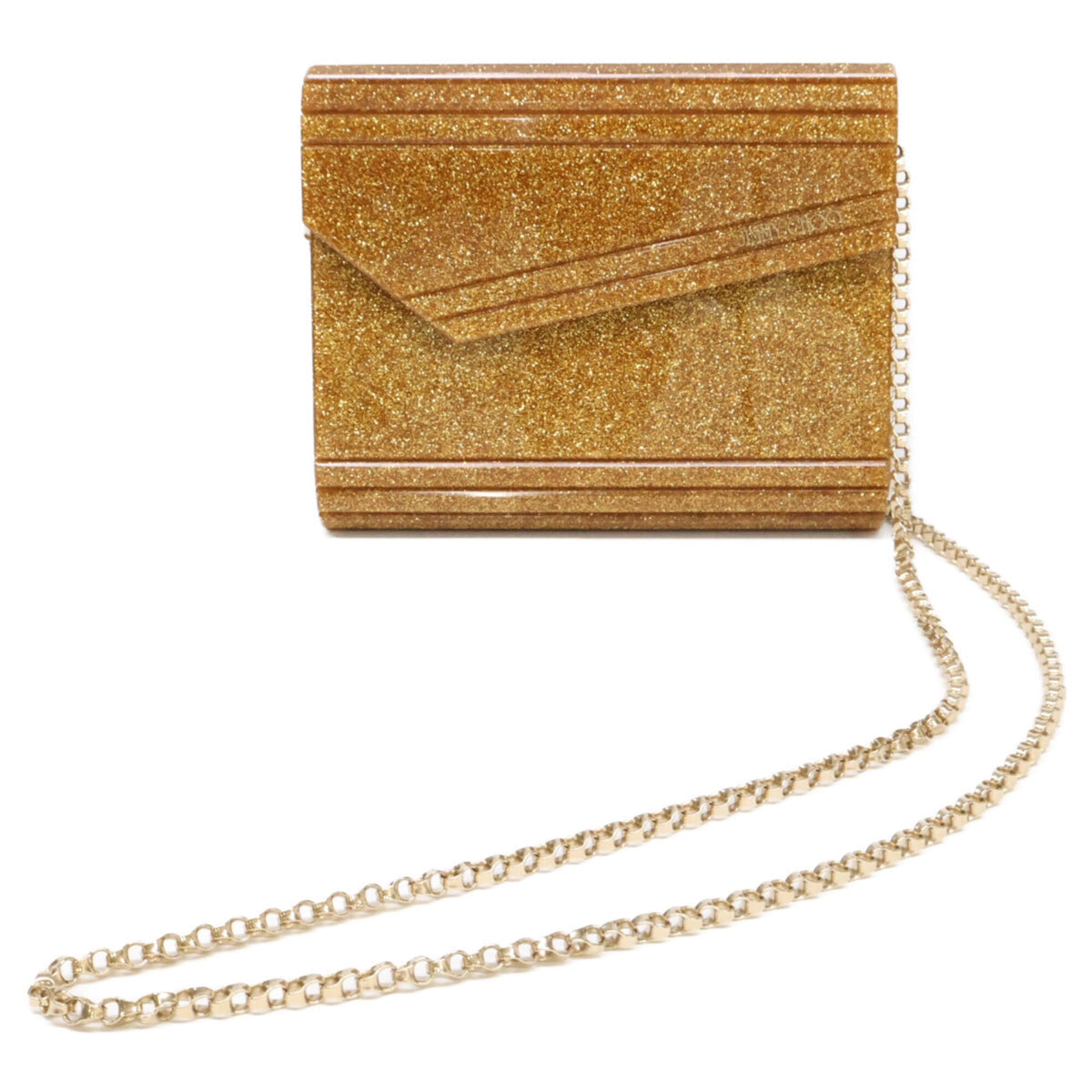 Jimmy Choo Gold Shoulder Bag (Pre-Owned)