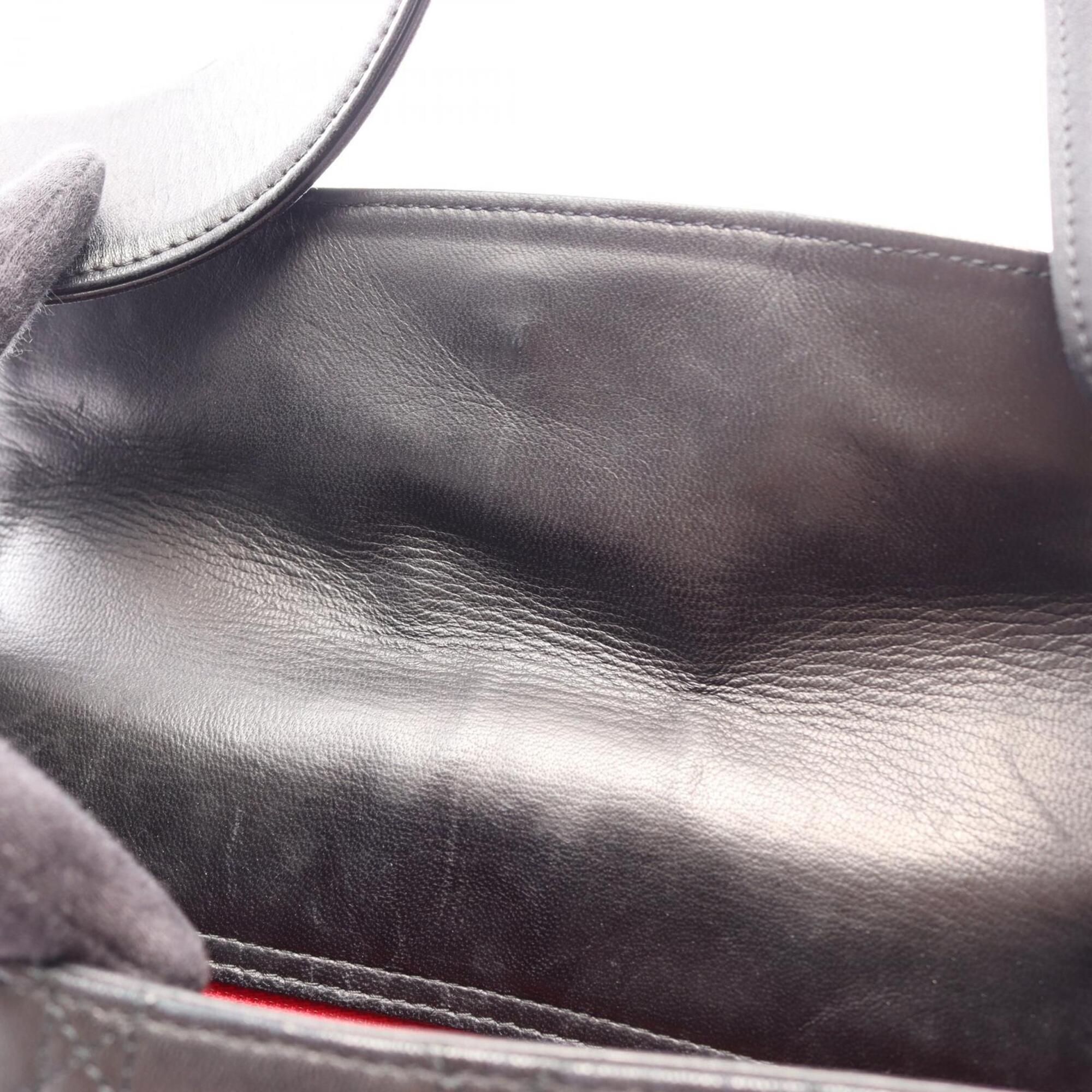Christian Dior Black Leather Handbag Shoulder Bag (Pre-Owned)