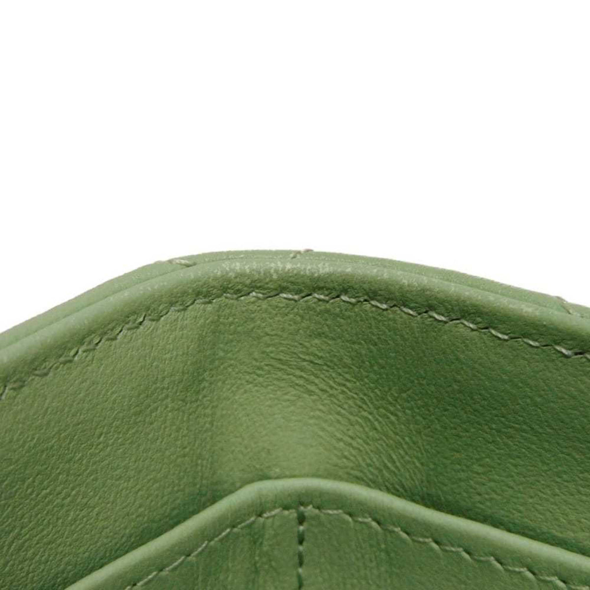 Chanel Light Green Rhinestone Wallet (Tri-Fold) (Pre-Owned)